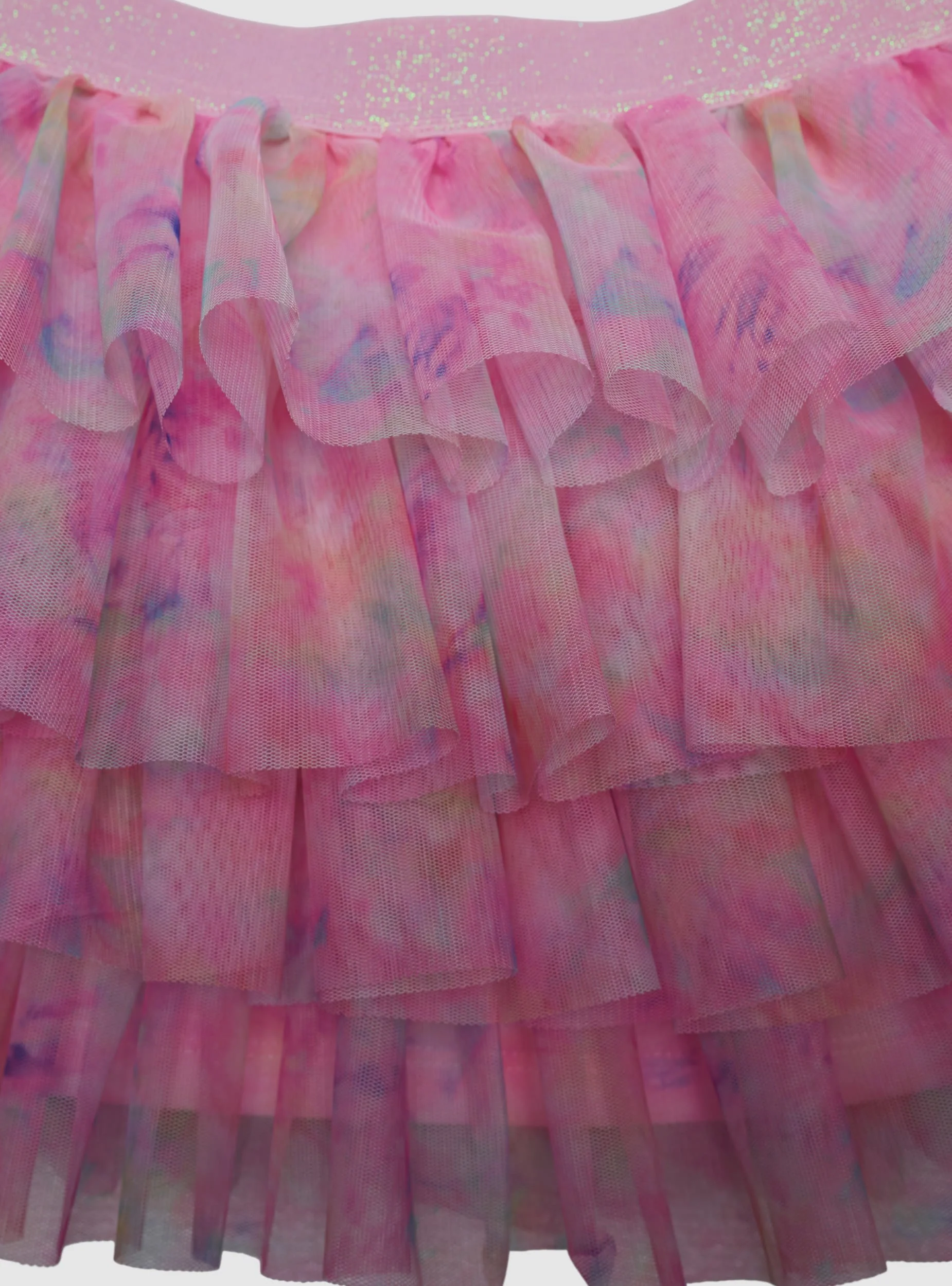 Gonna a balze in tulle fantasia sfumata - Image 5