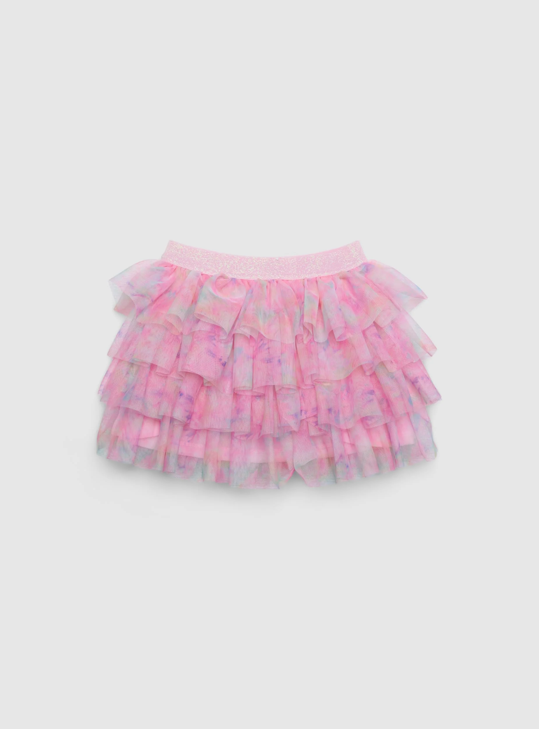 Gonna a balze in tulle fantasia sfumata - Image 7