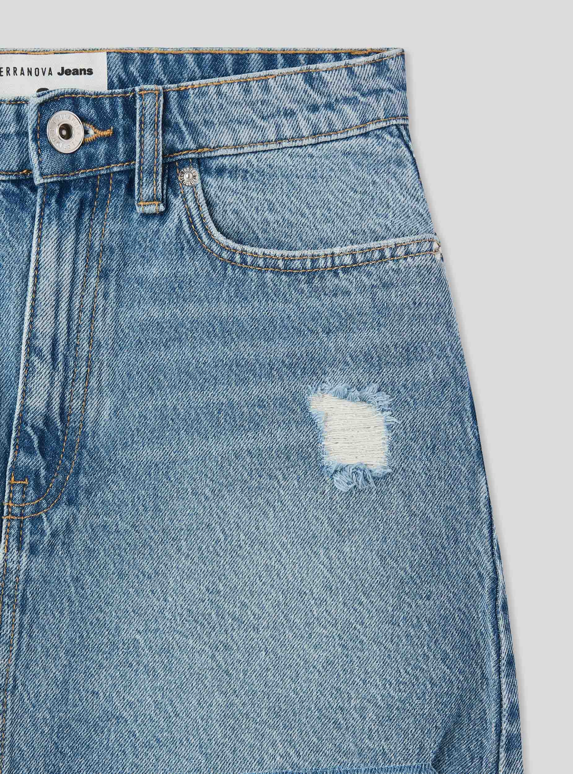 Gonna in jeans con strappi - Image 6