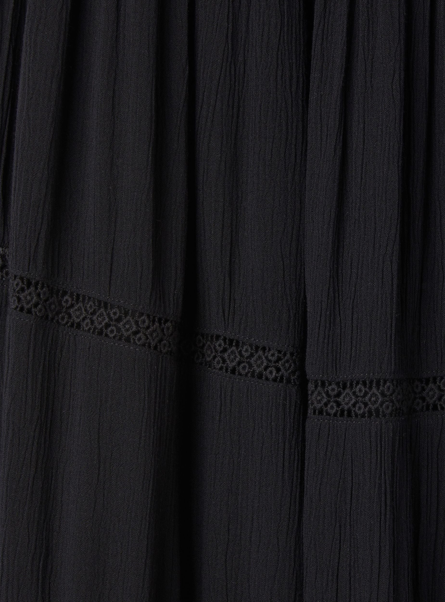 Gonna lunga con inserto in macramè - Image 6