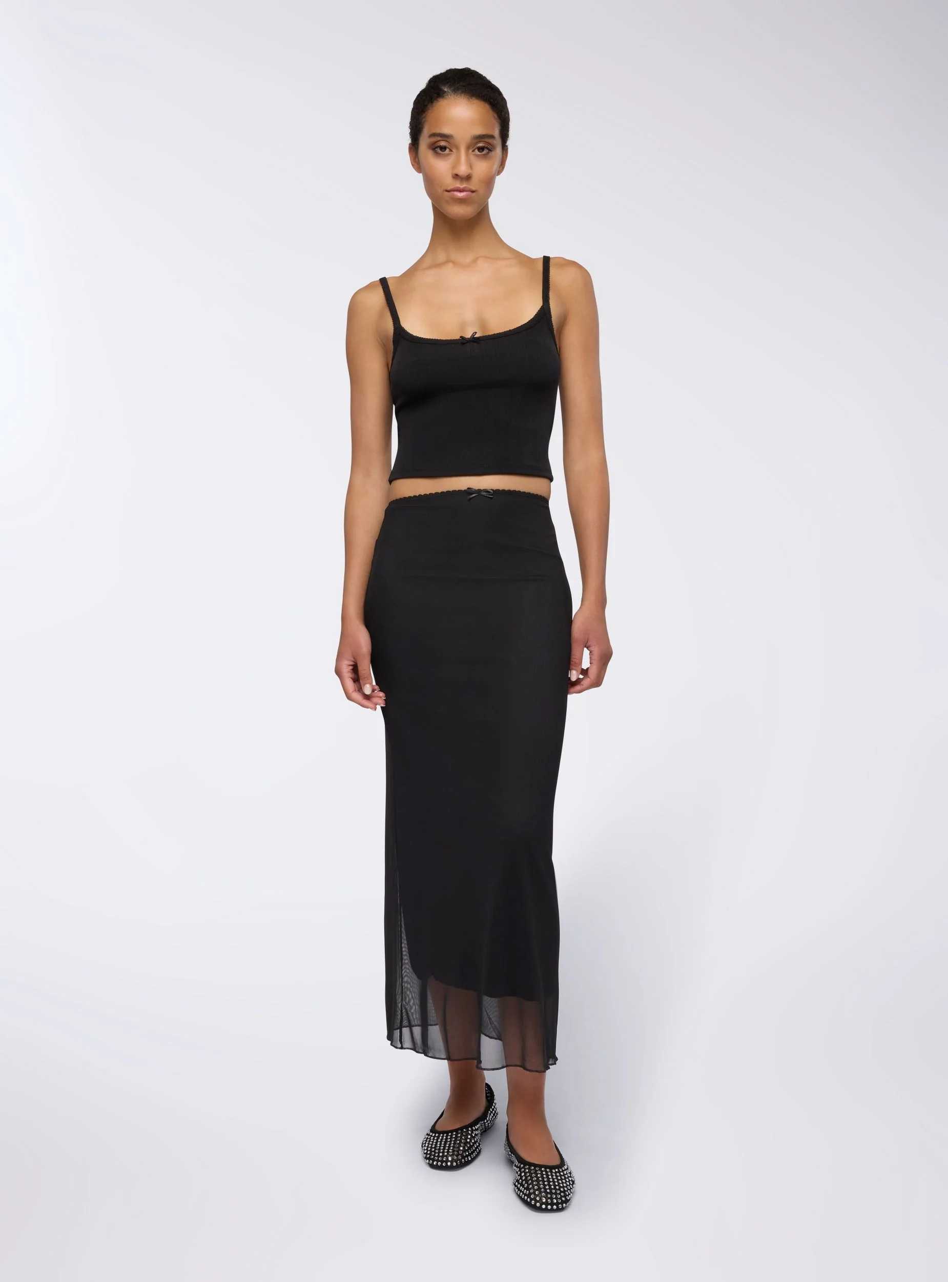 Gonna lunga con tulle