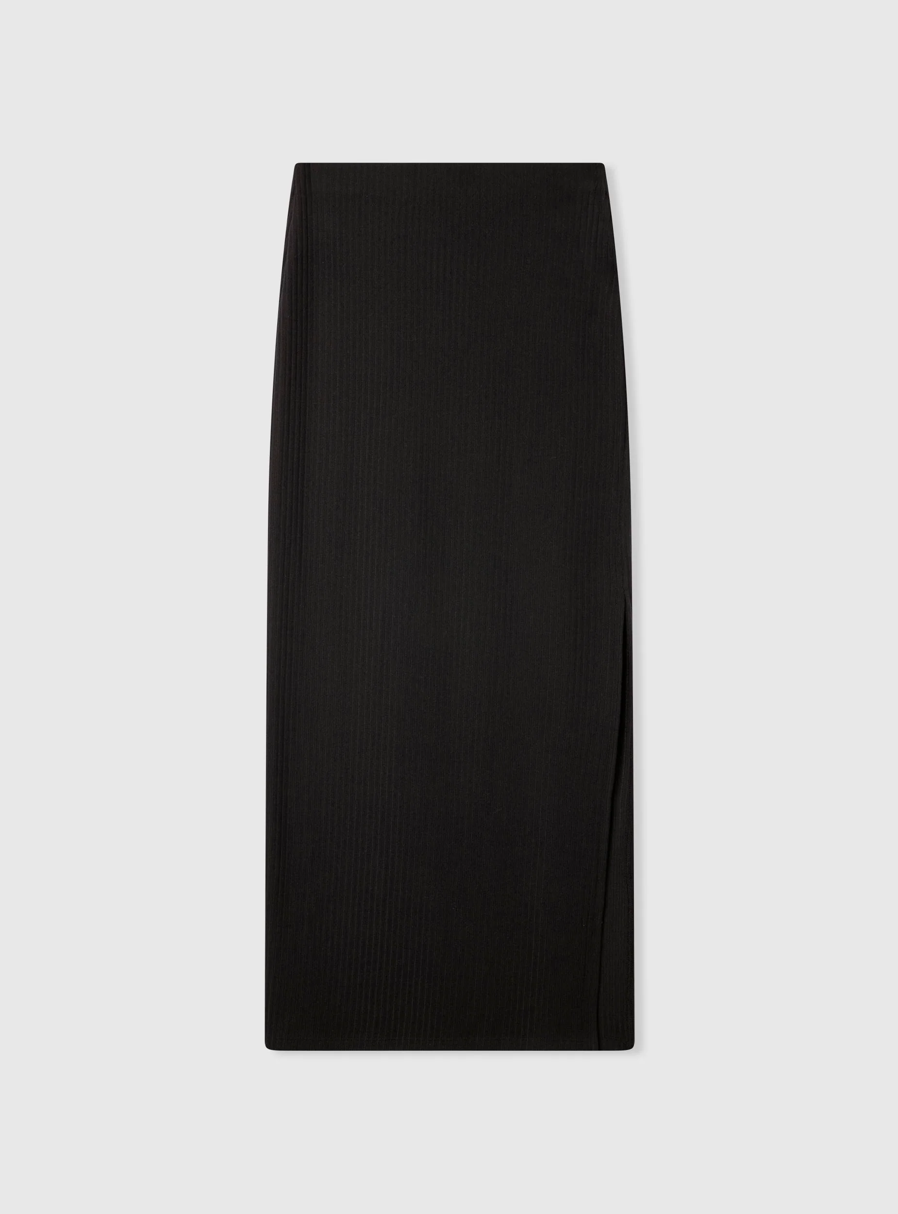 Gonna lunga in maglia con spacco tessuto caldo - Image 6