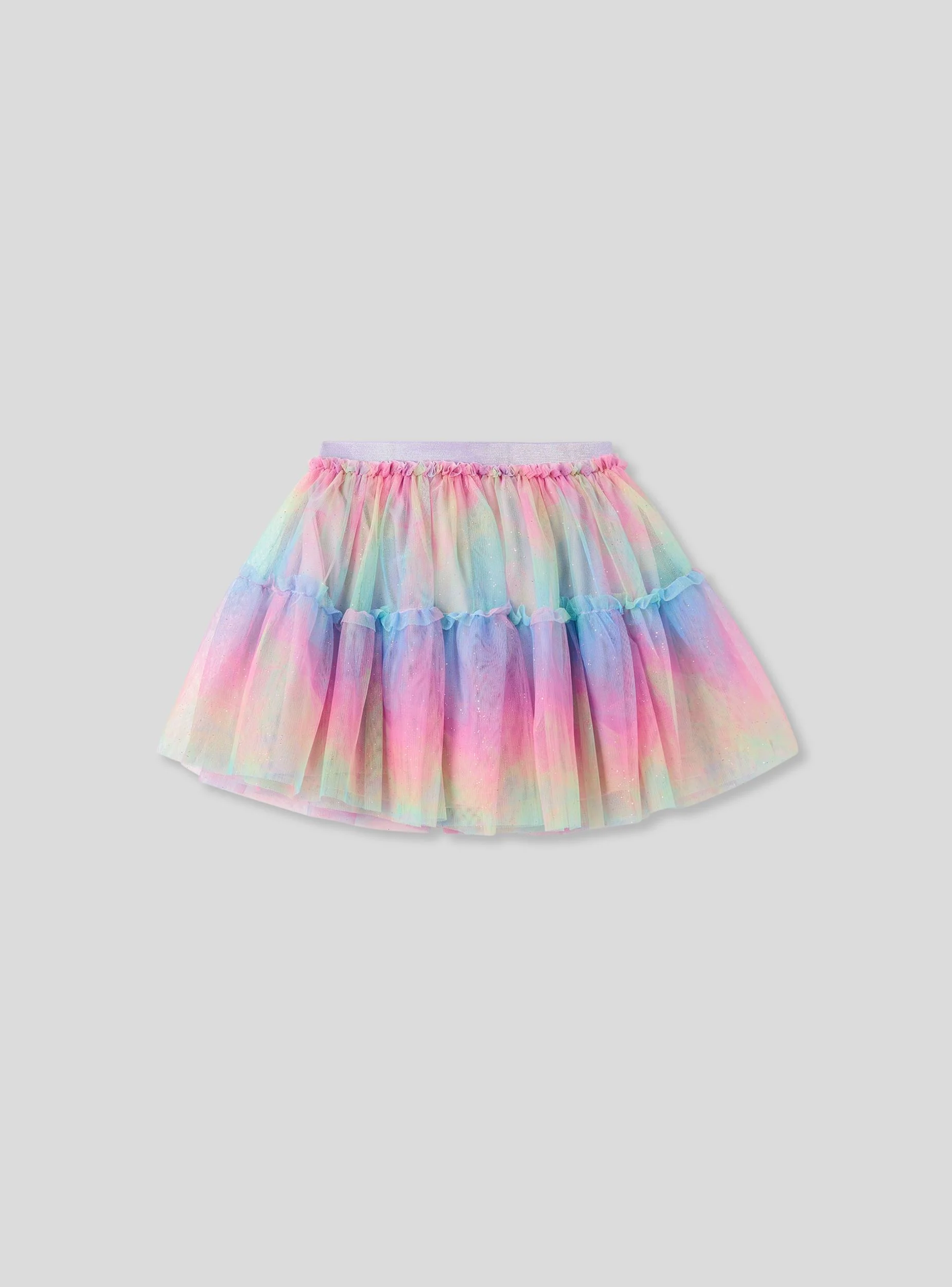 Gonna multicolor in tulle con glitter - Image 4