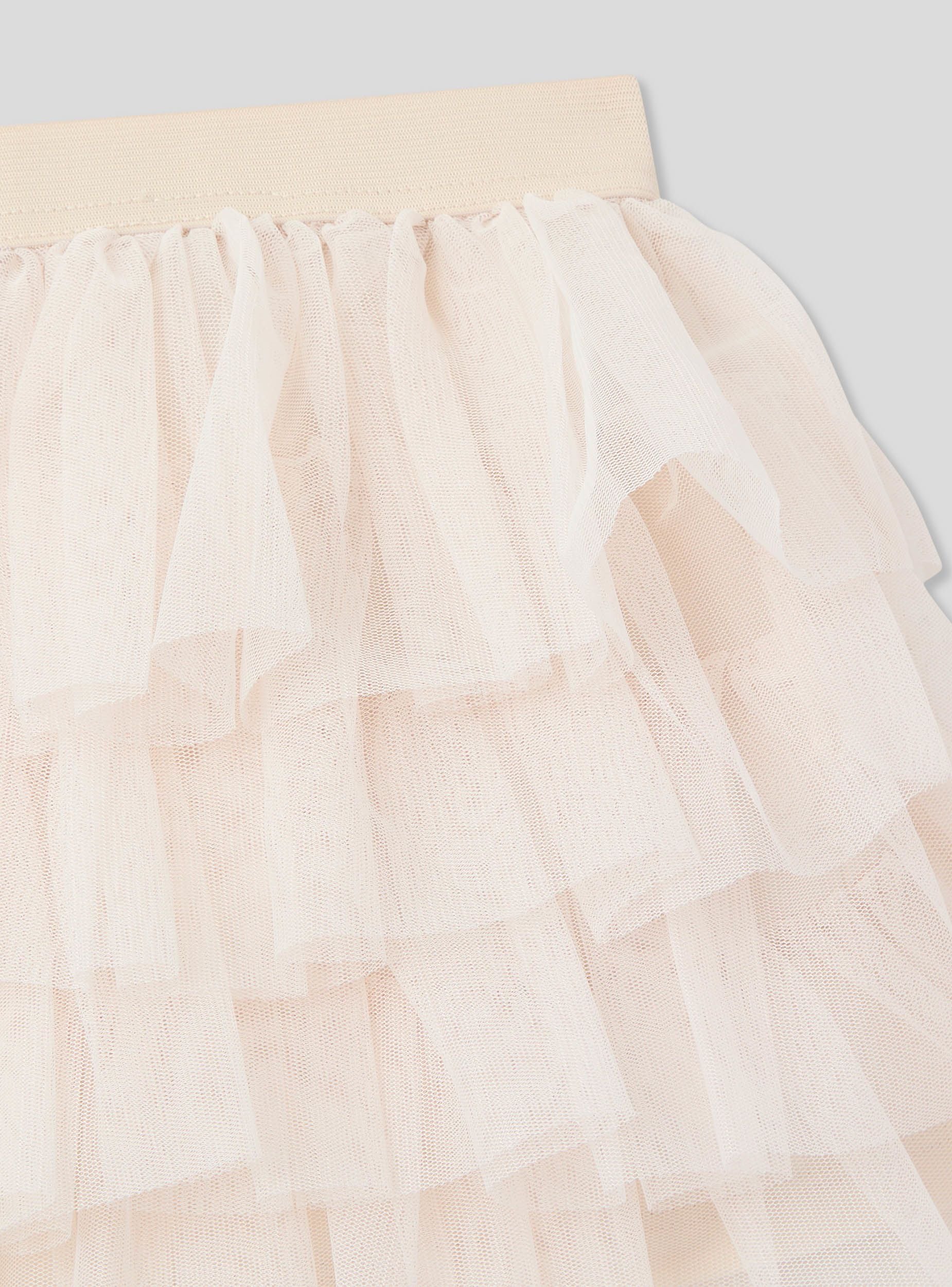 Gonna tinta unita a balze in tulle - Image 6