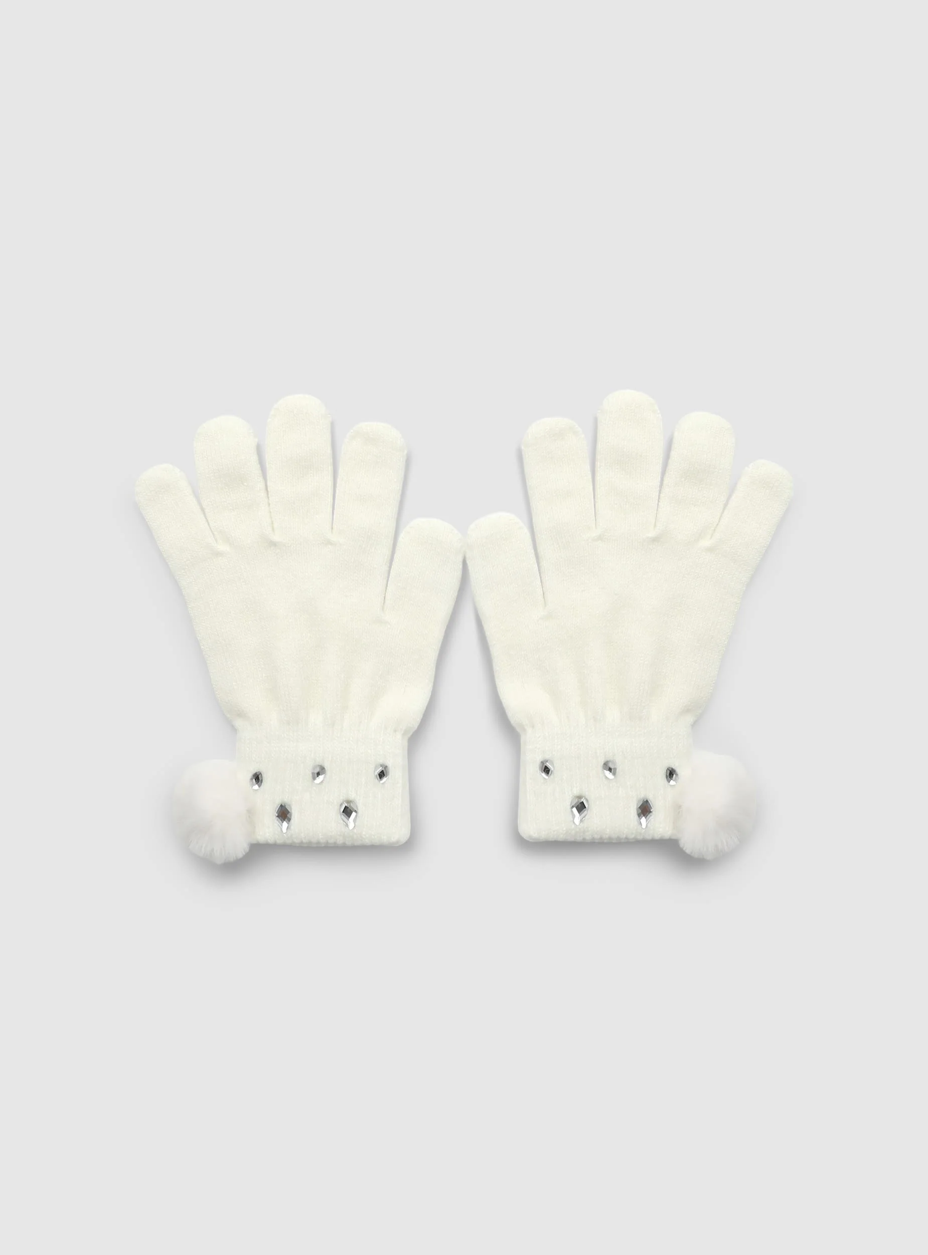 Guanti con pompon e applicazioni - Image 3