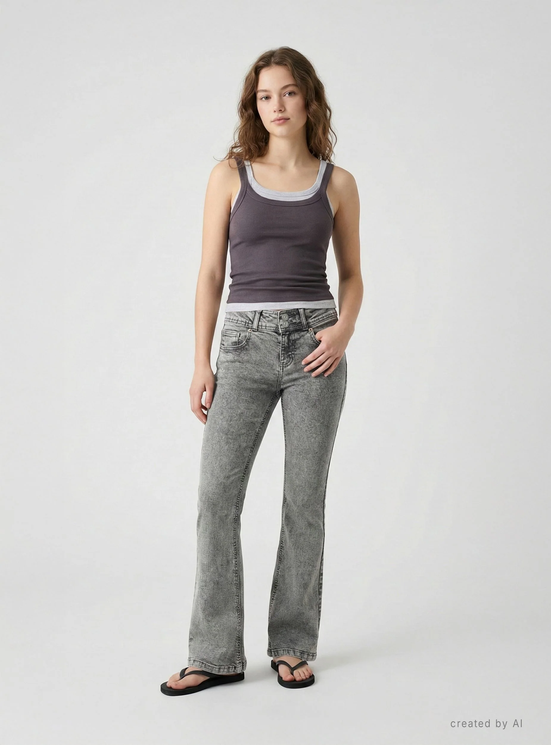 Jeans a zampa a vita bassa - Image 2