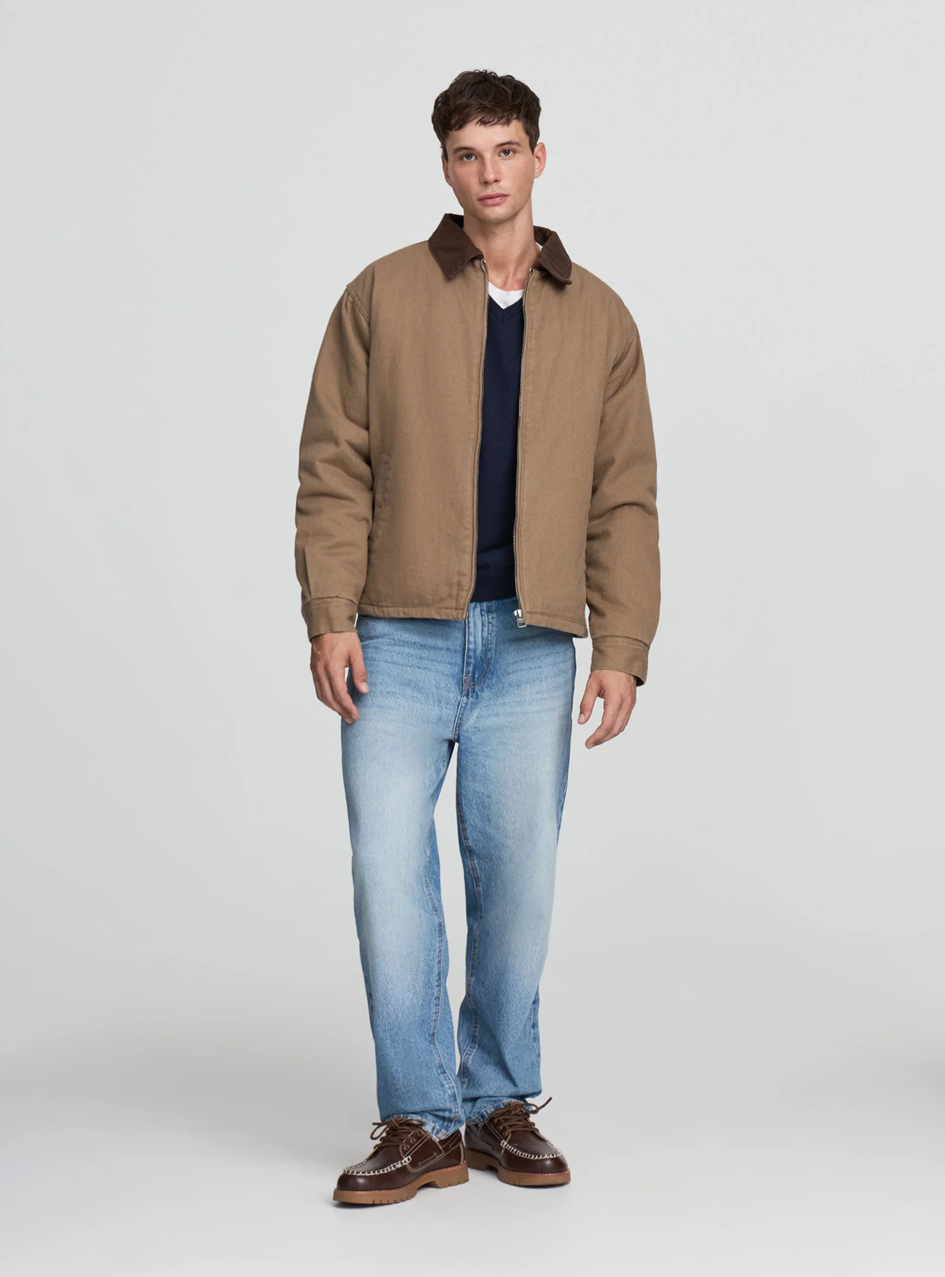 Jeans baggy a tinta unita - Image 4