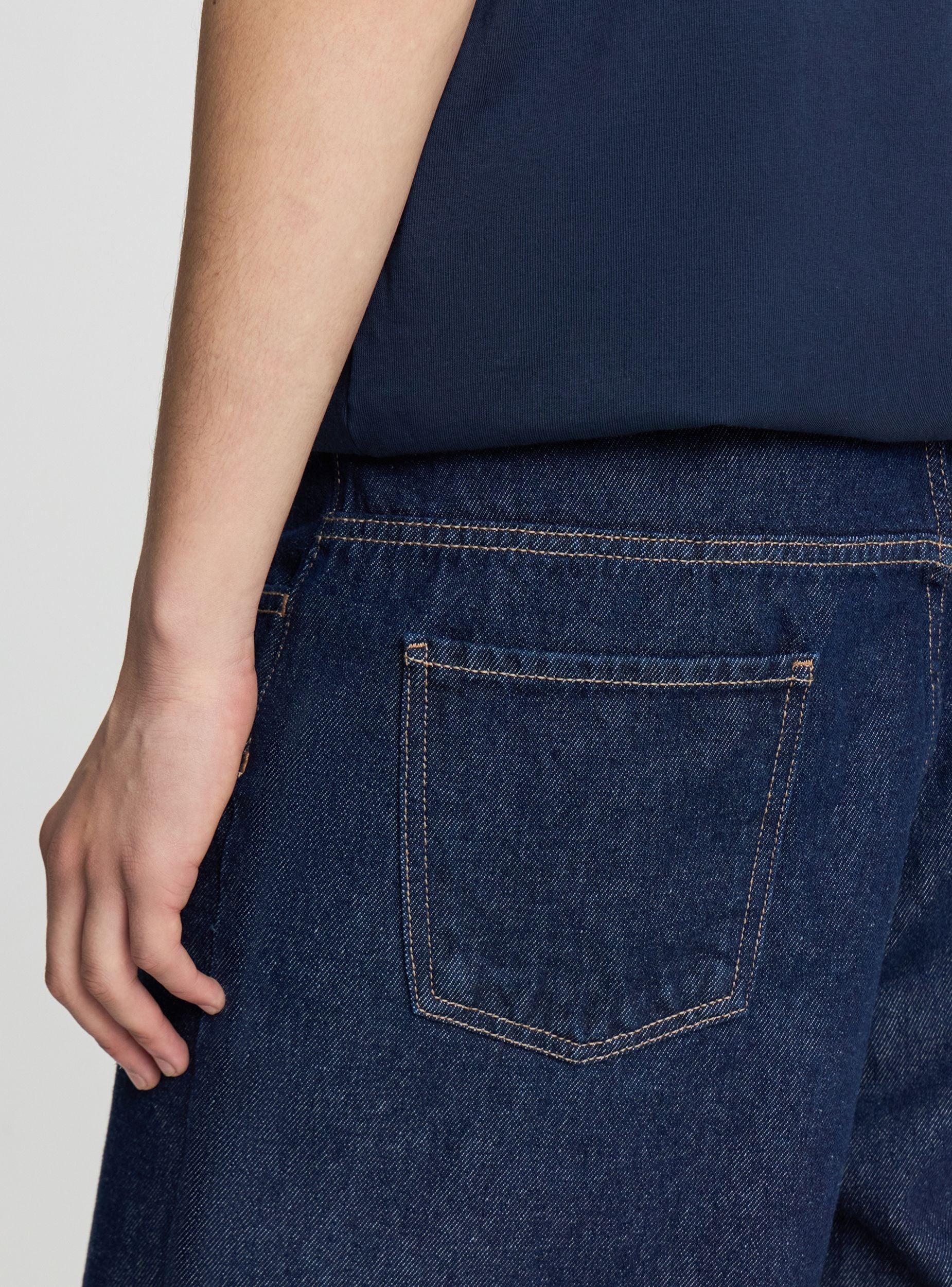Jeans balloon a tinta unita - Image 4