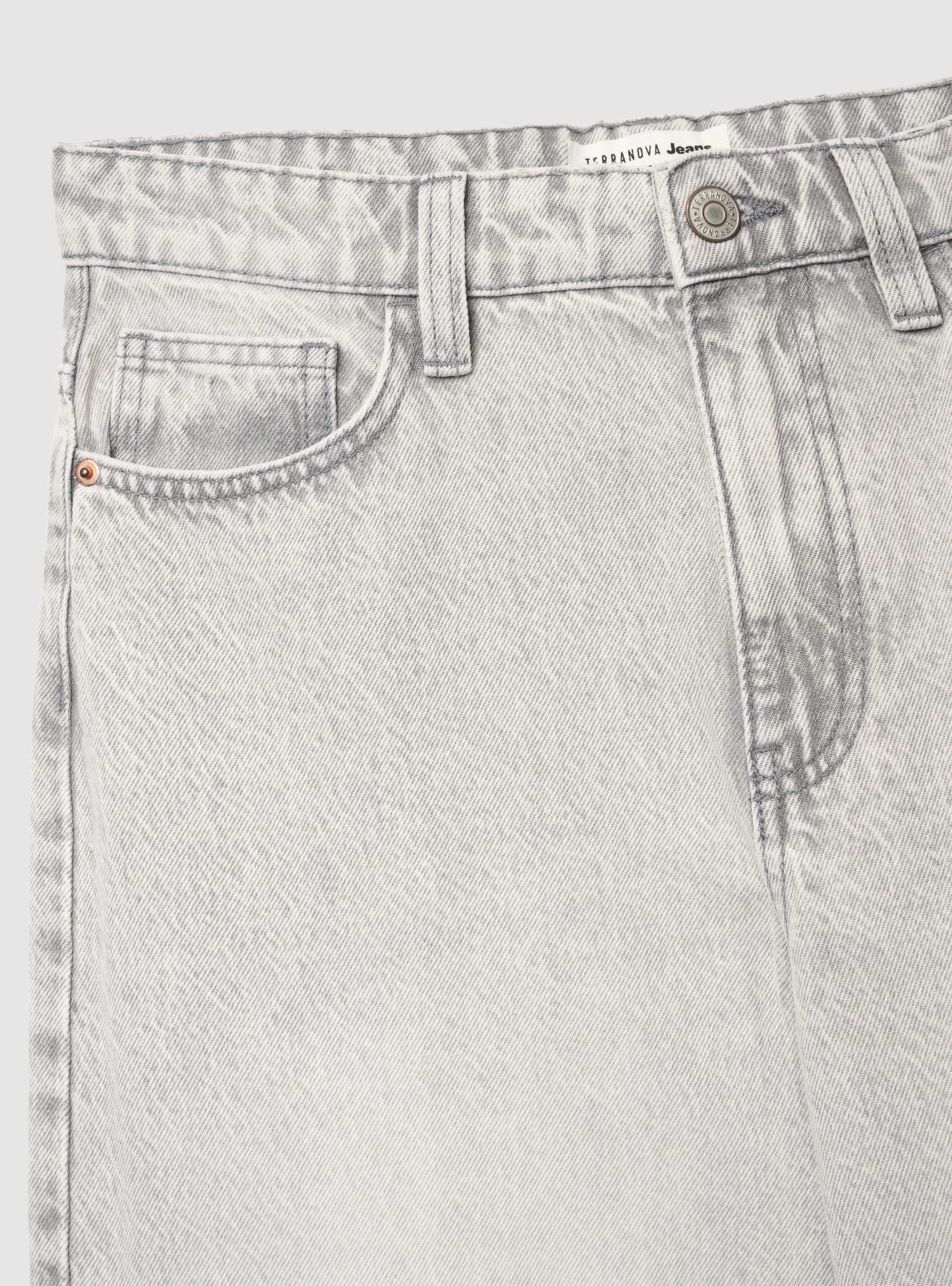 Jeans balloon a tinta unita - Image 3