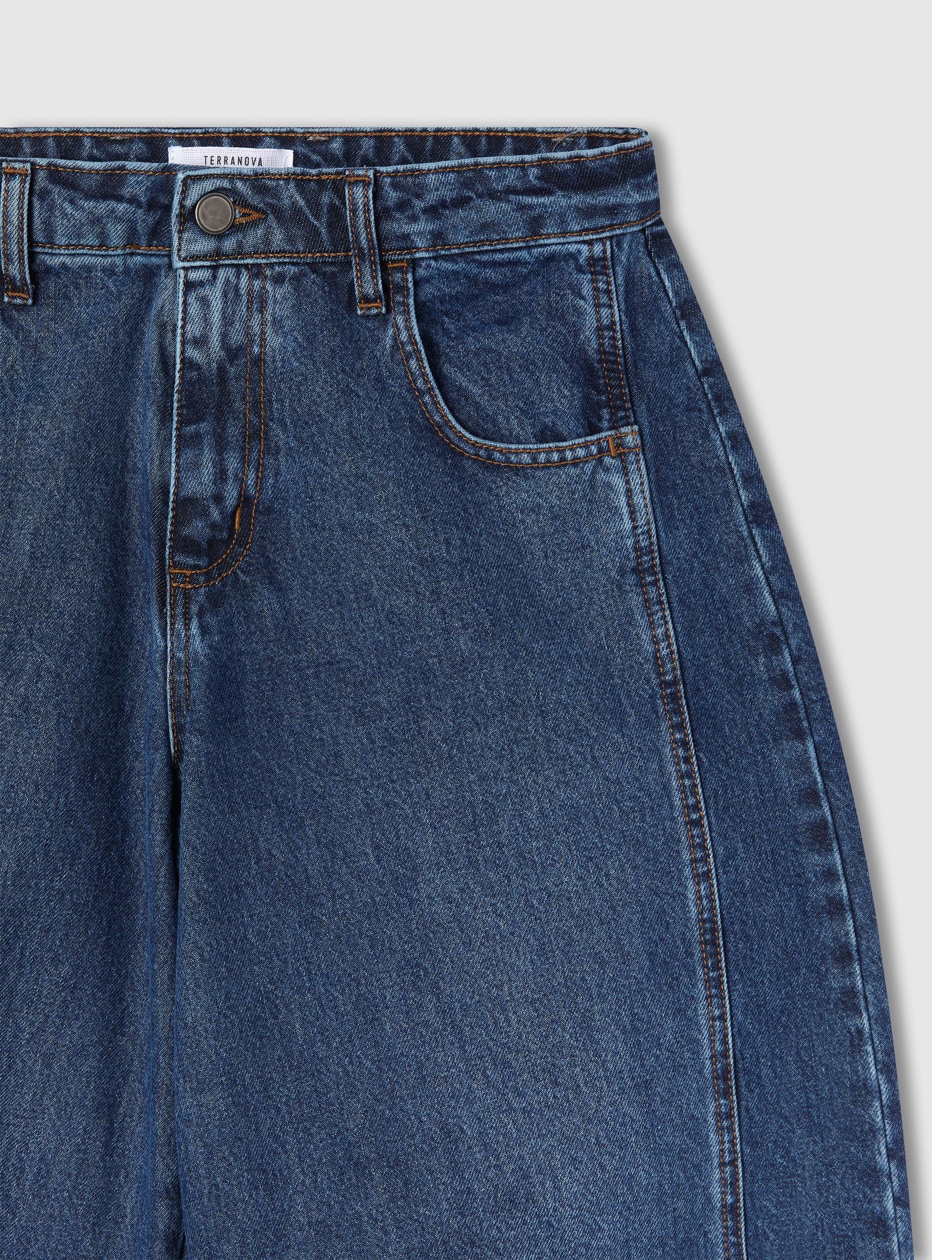 Jeans balloon con cuciture frontali - Image 4