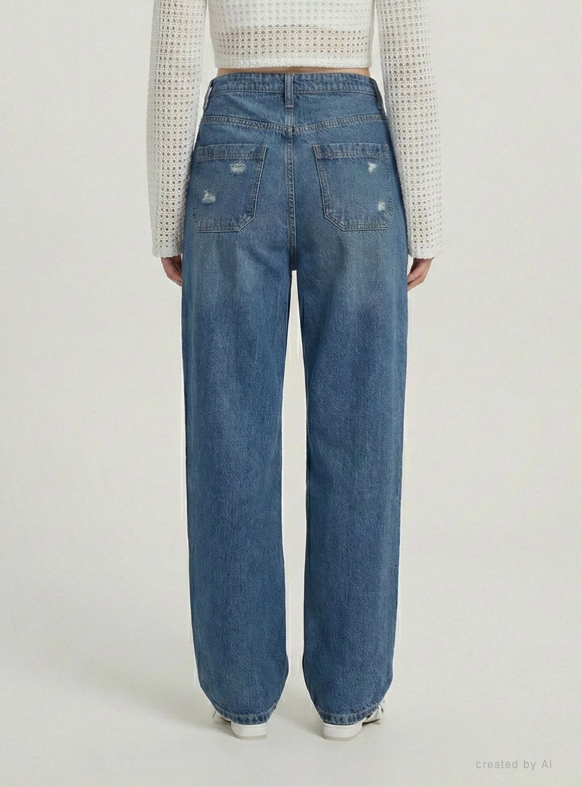 Jeans balloon con strappi - Image 2