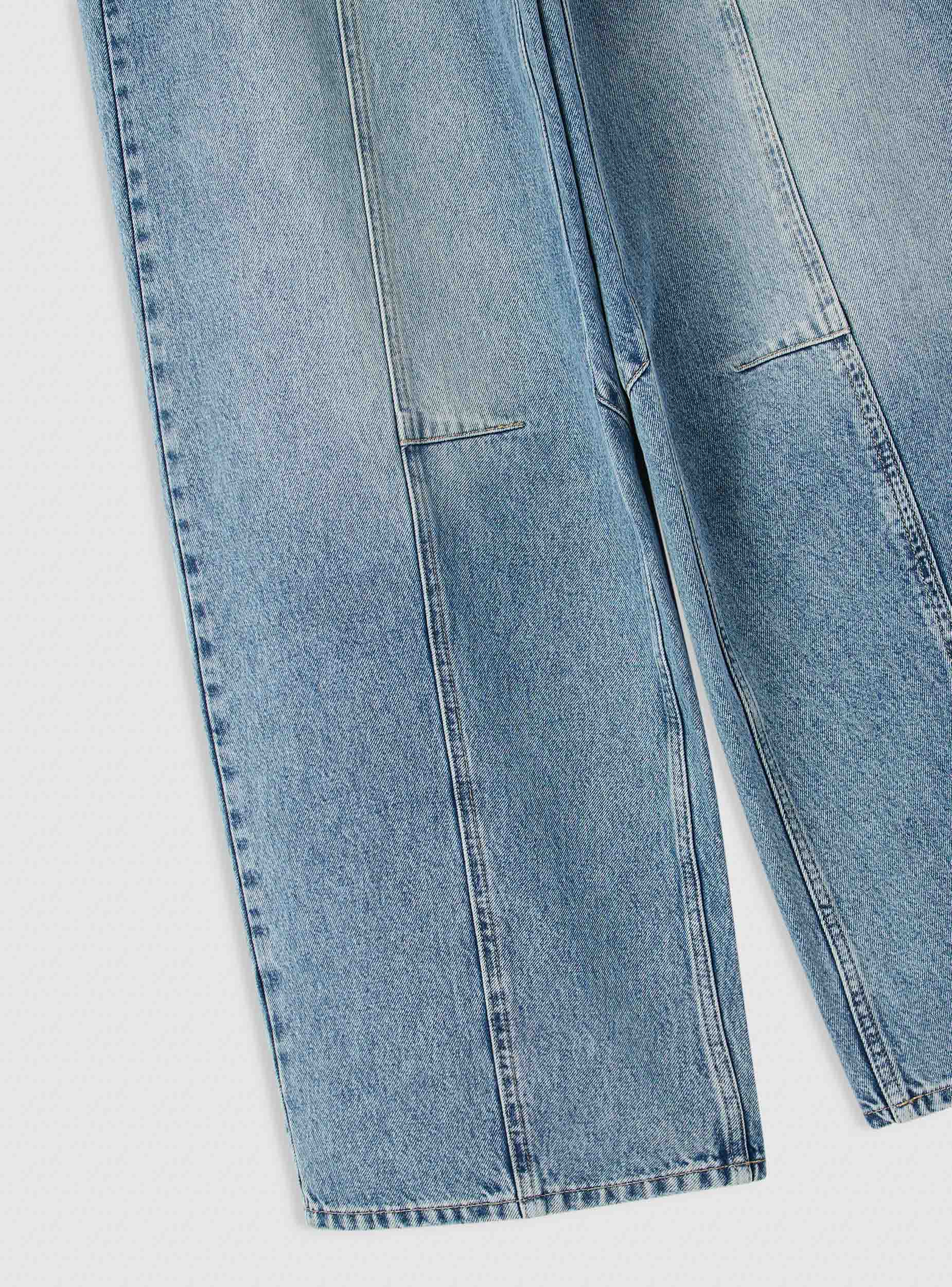 Jeans balloon con tagli e fibbia - Image 6