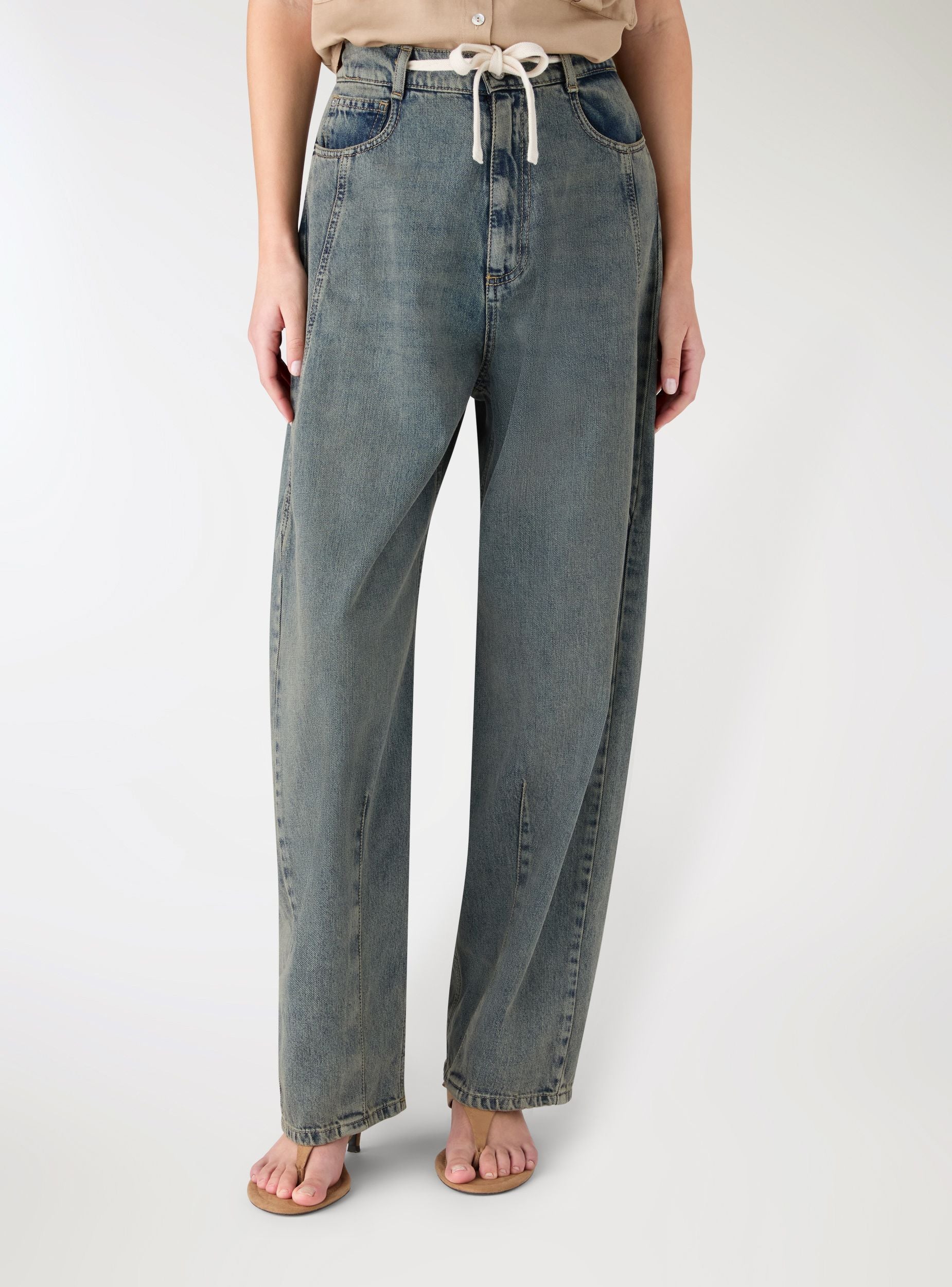 Jeans barrel con coulisse - Image 3