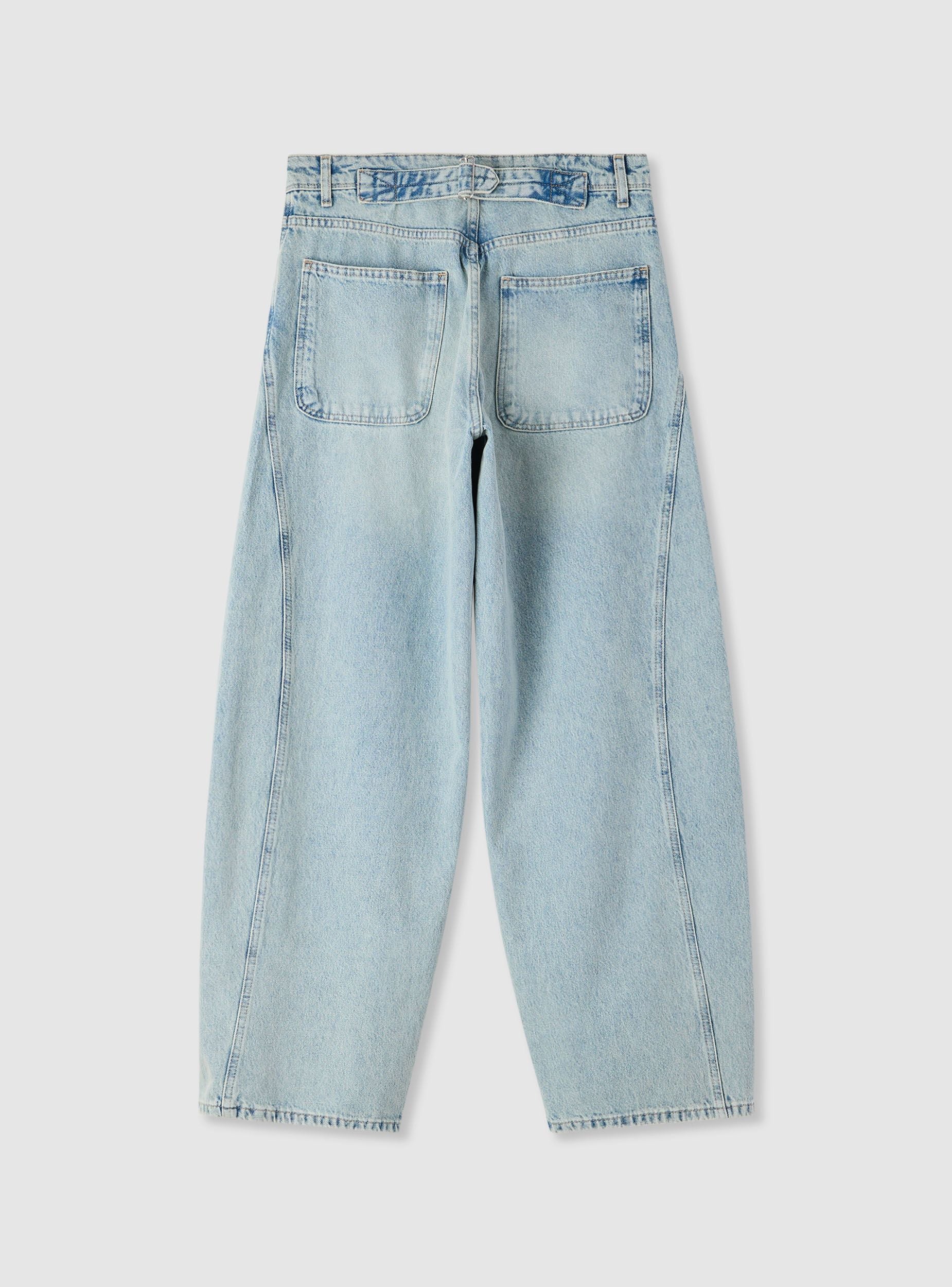 Jeans barrel con tagli laterali - Image 5