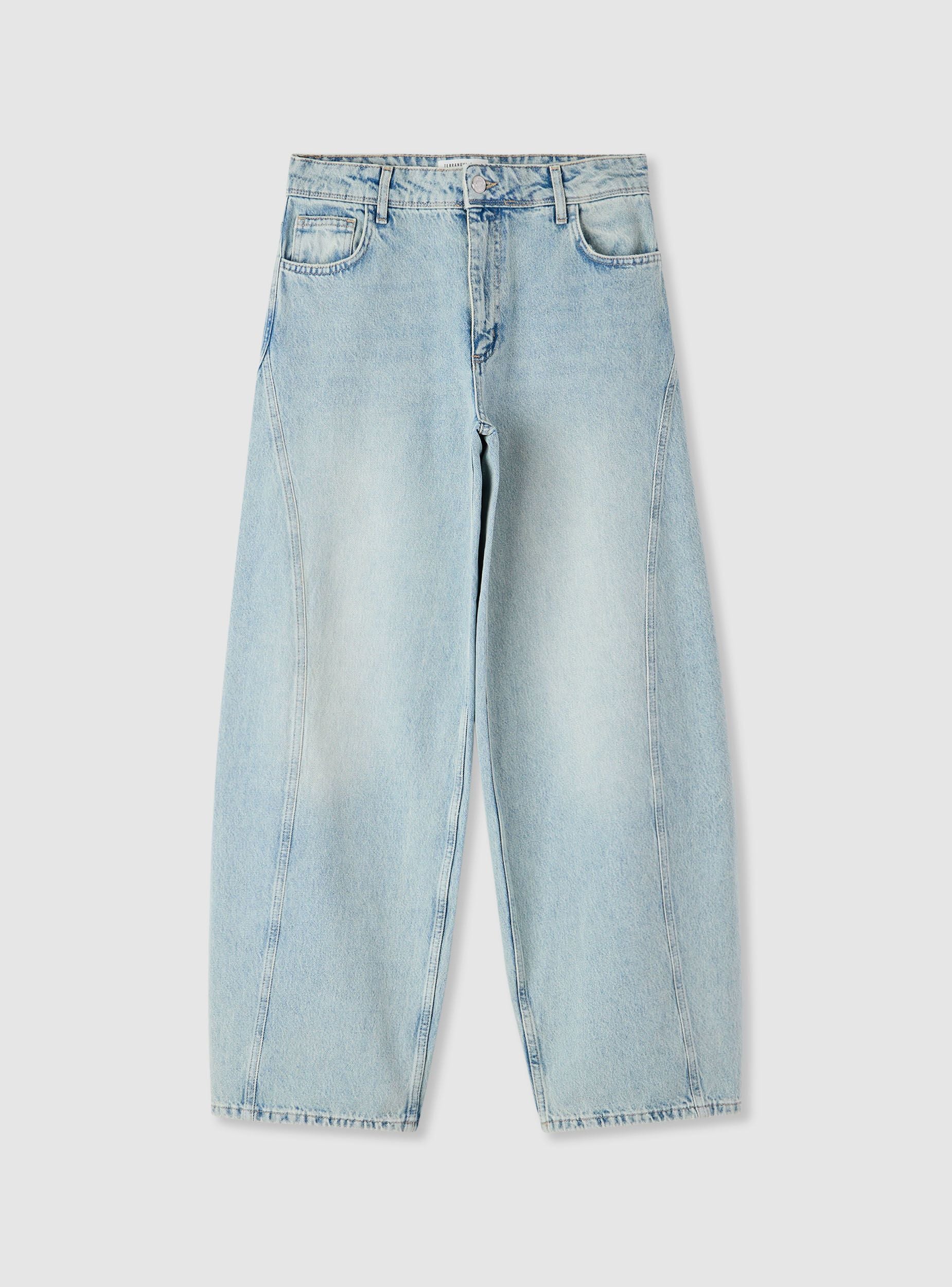 Jeans barrel con tagli laterali - Image 6