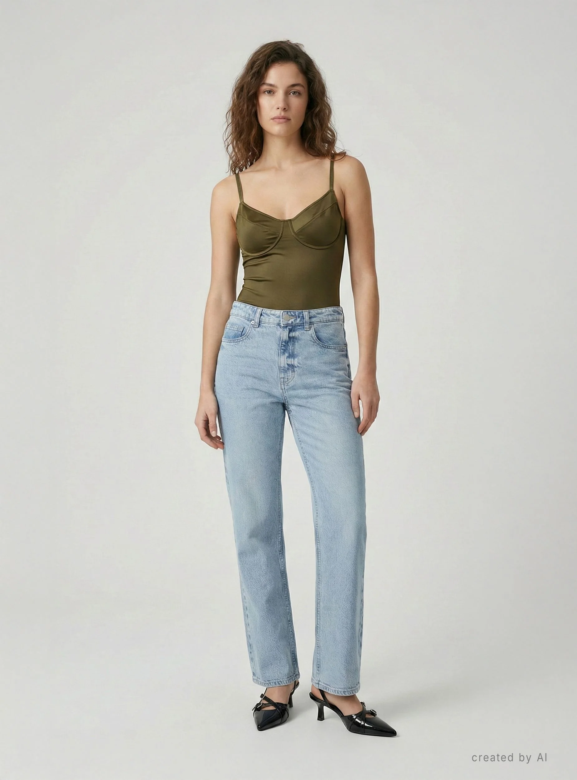 Jeans bootcut a tinta unita