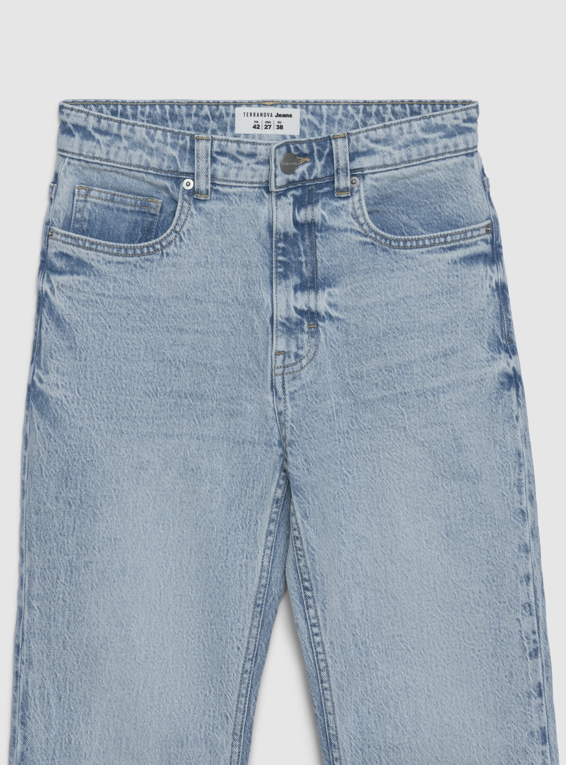 Jeans bootcut a tinta unita - Image 6