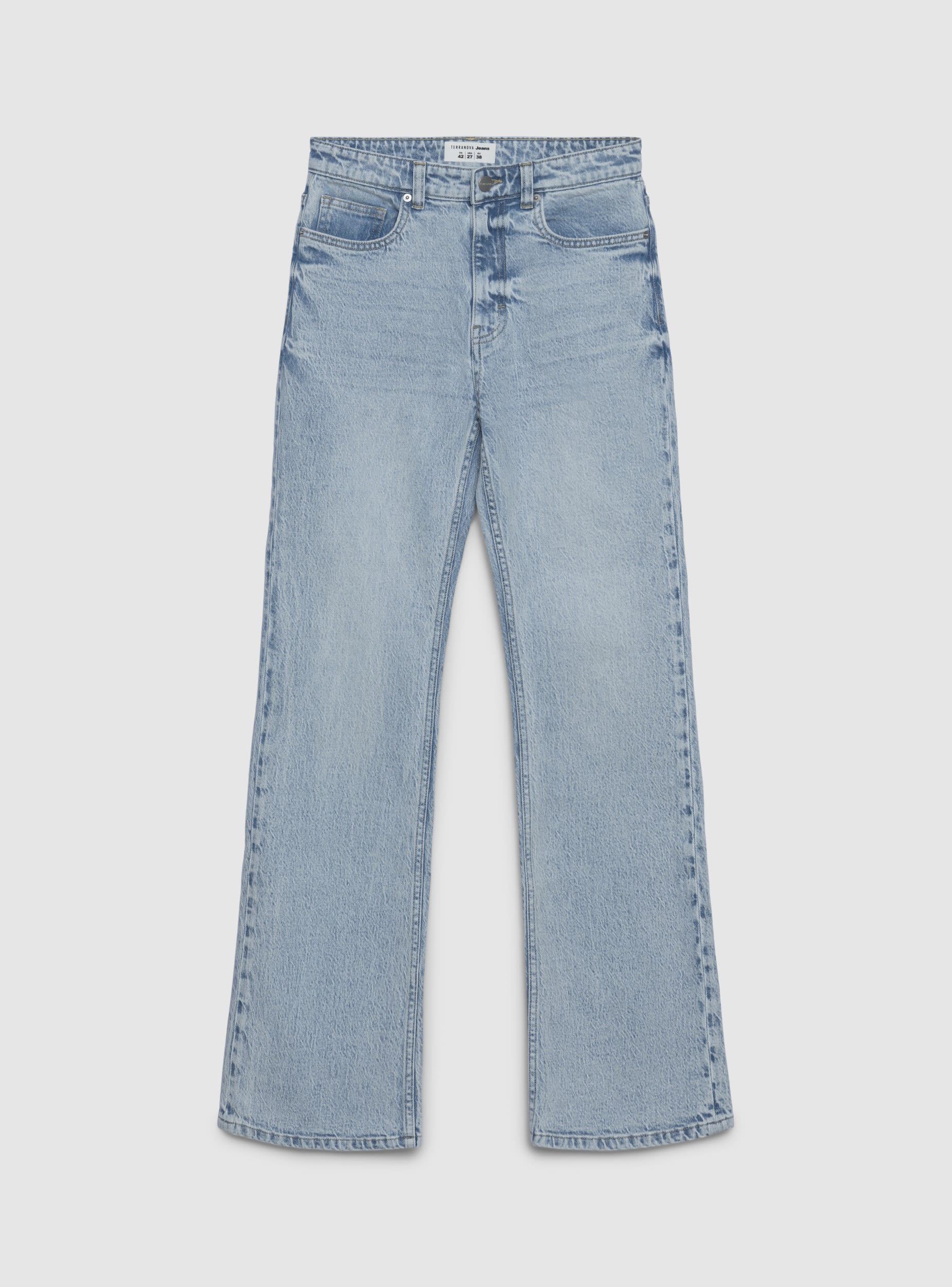 Jeans bootcut a tinta unita - Image 7