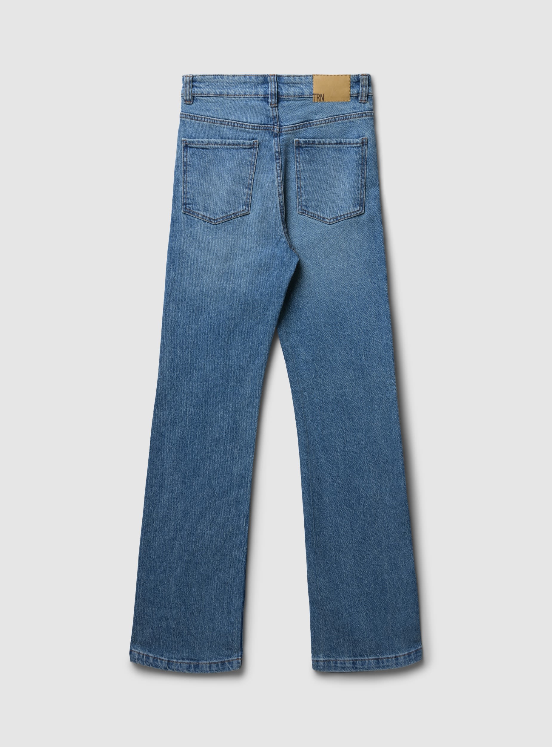 Jeans bootcut a tinta unita - Image 6