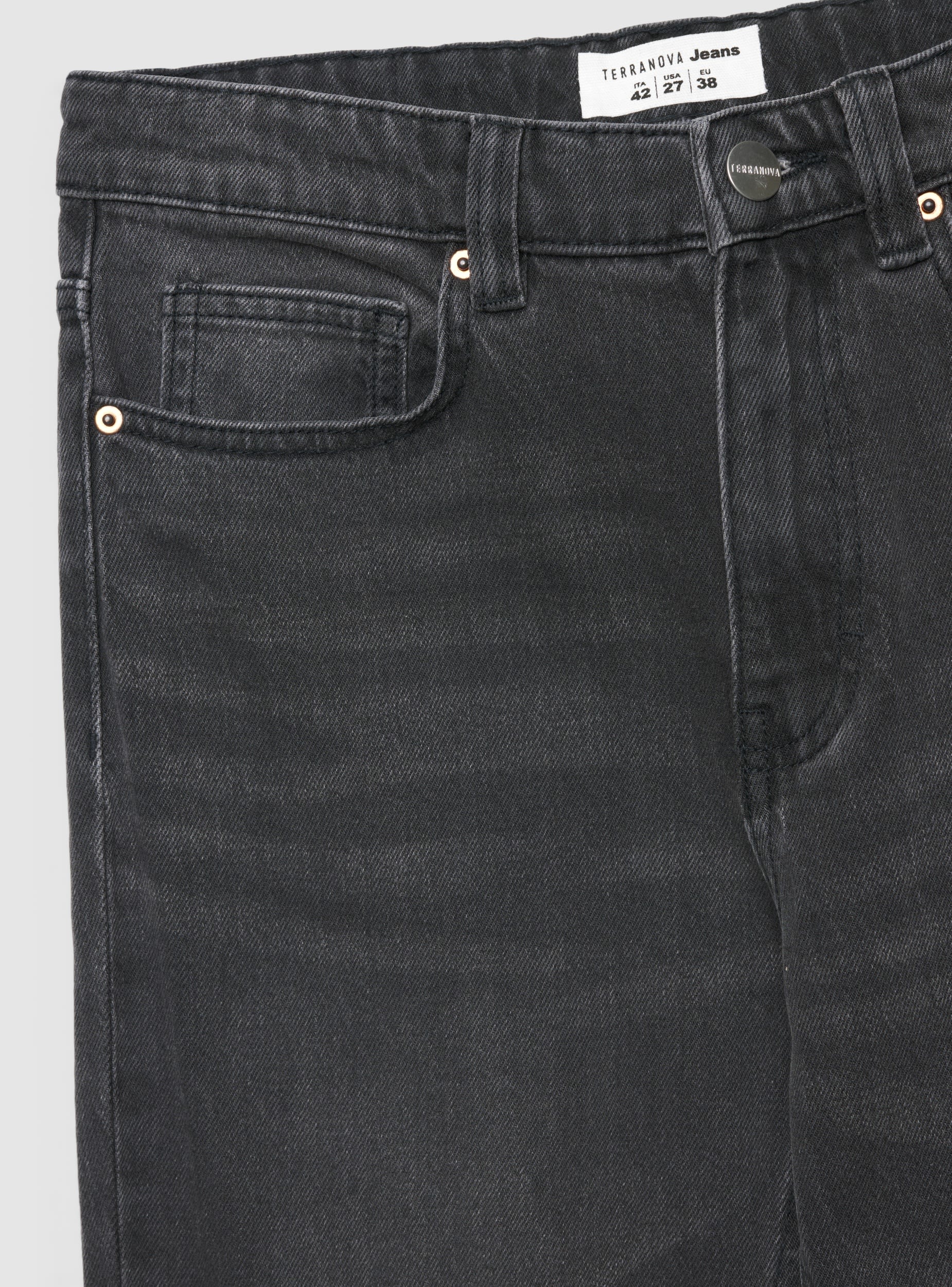 Jeans bootcut a tinta unita - Image 7