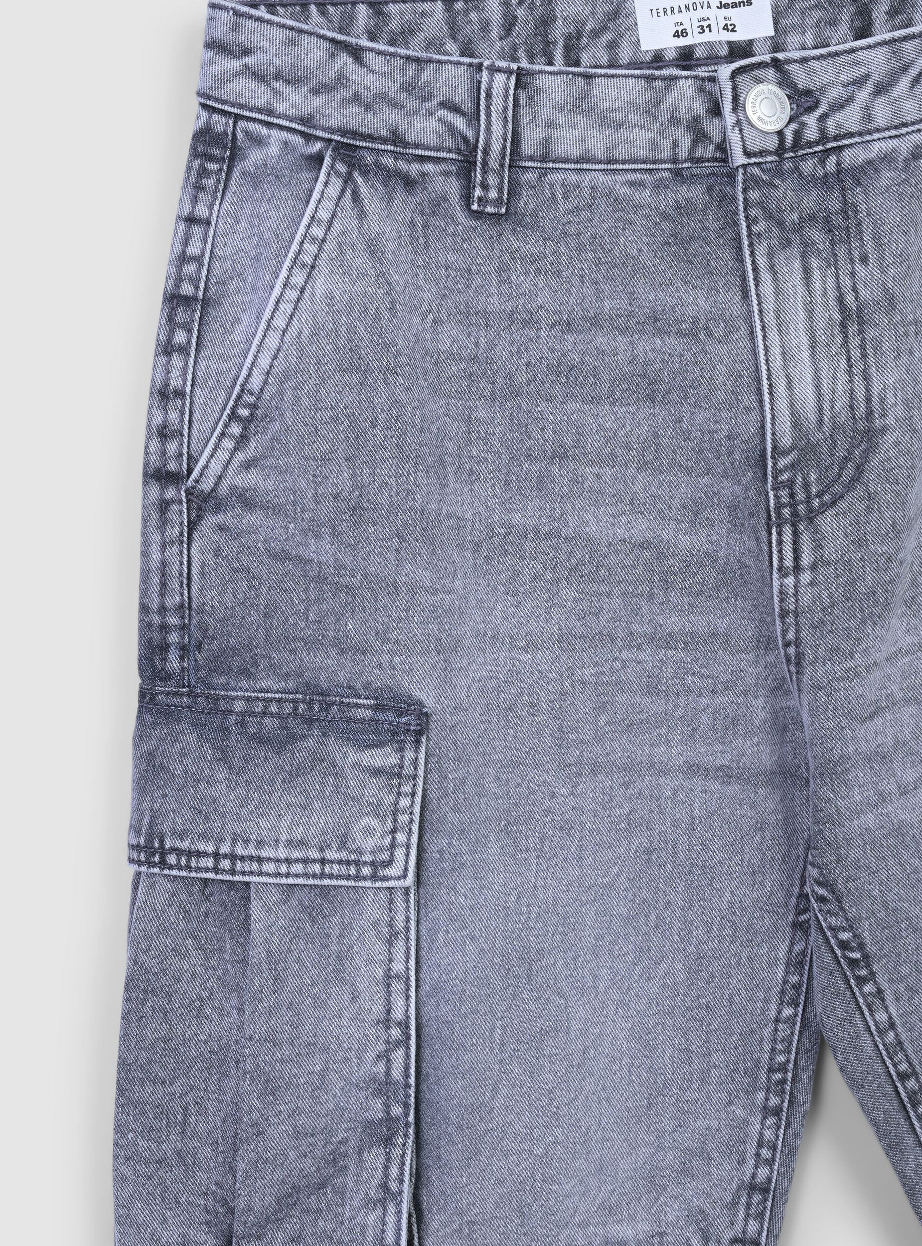 Jeans cargo fit over - Image 4