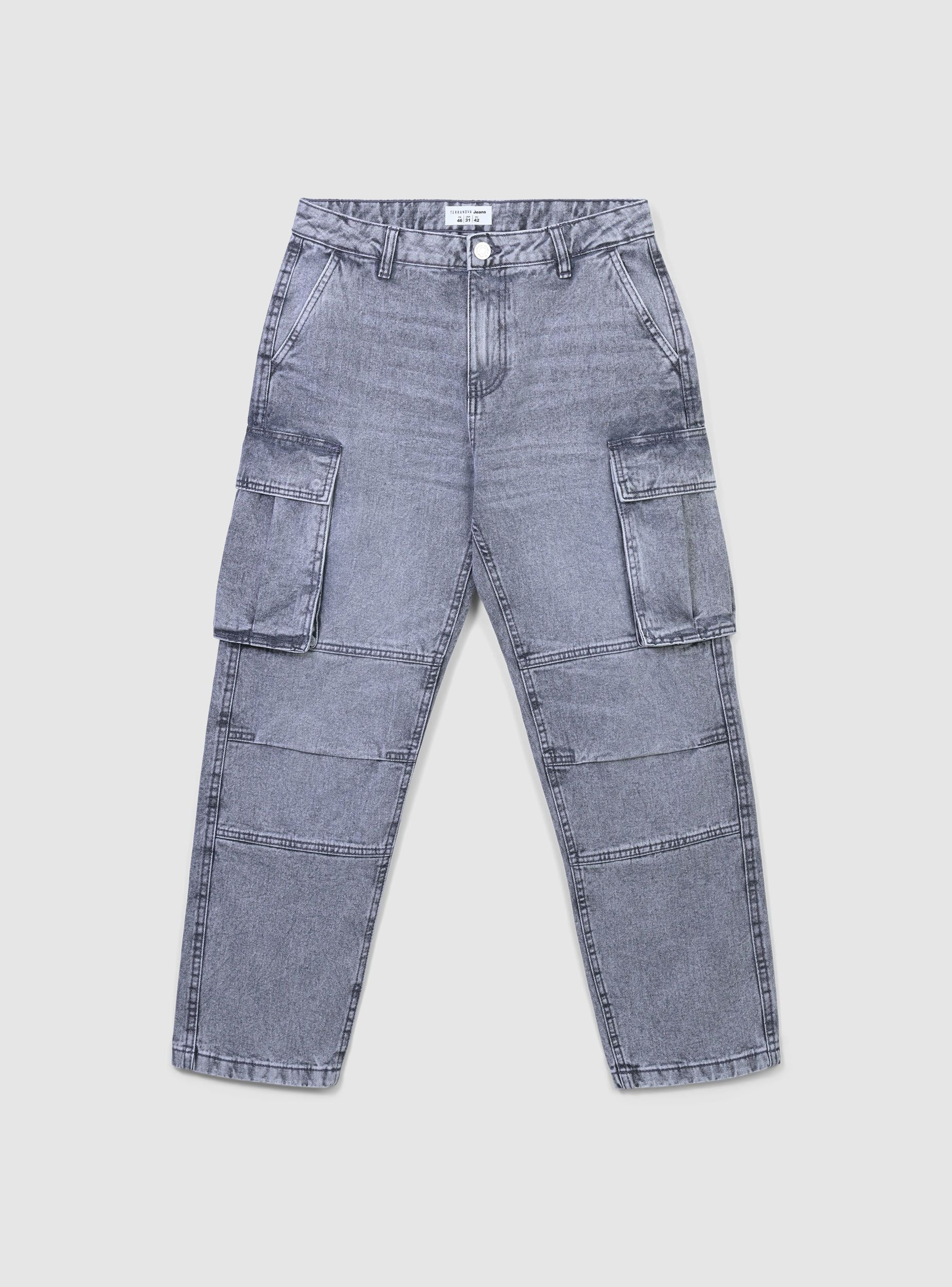 Jeans cargo fit over - Image 5