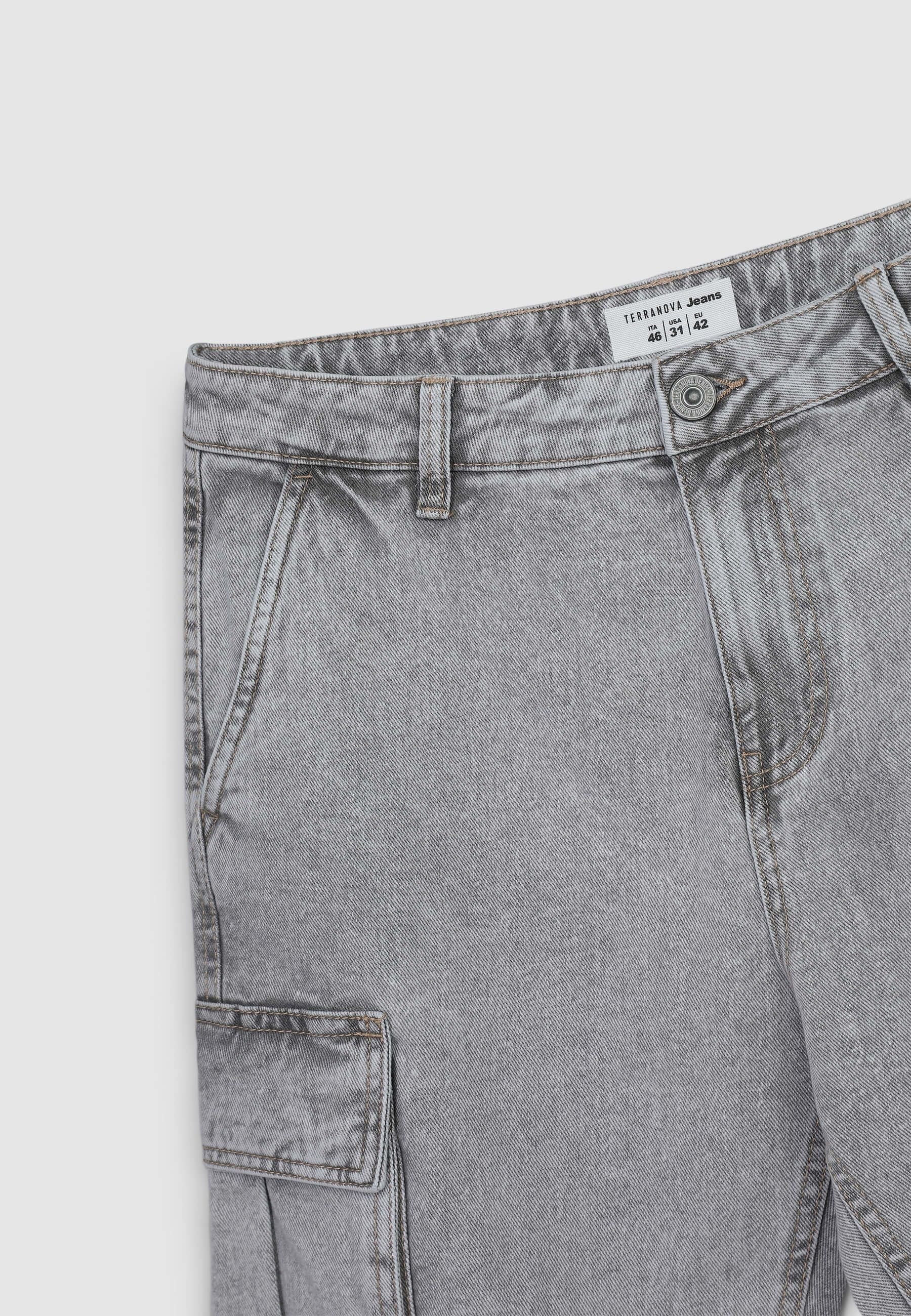 Jeans cargo over acid wash - Image 5