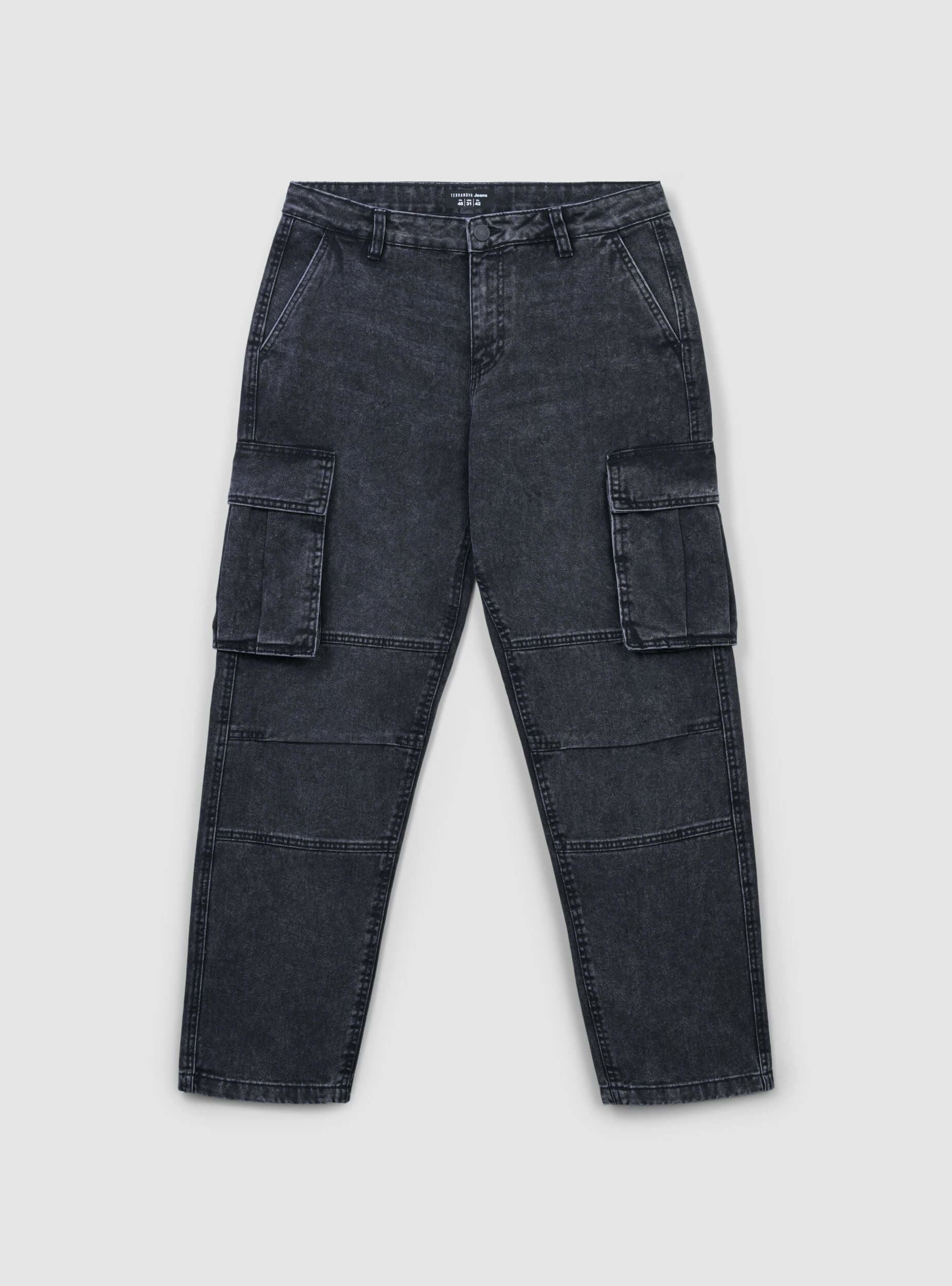 Jeans cargo oversize acid wash - Image 4