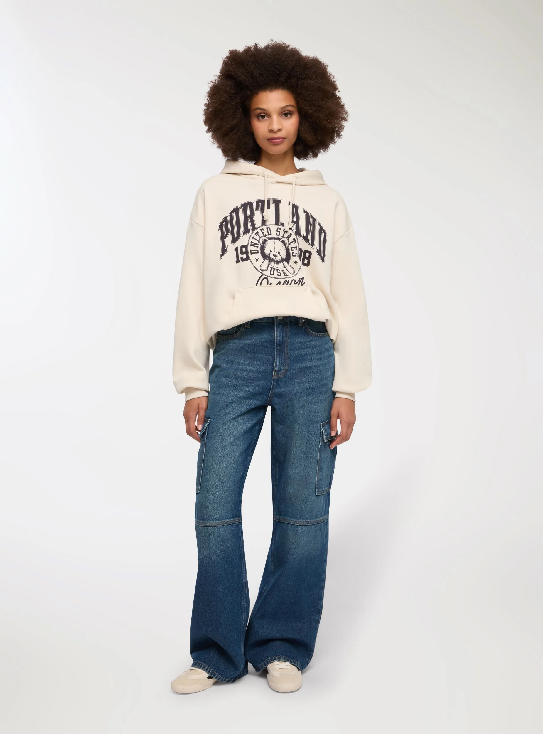 Jeans cargo scuri acid wash - Image 2
