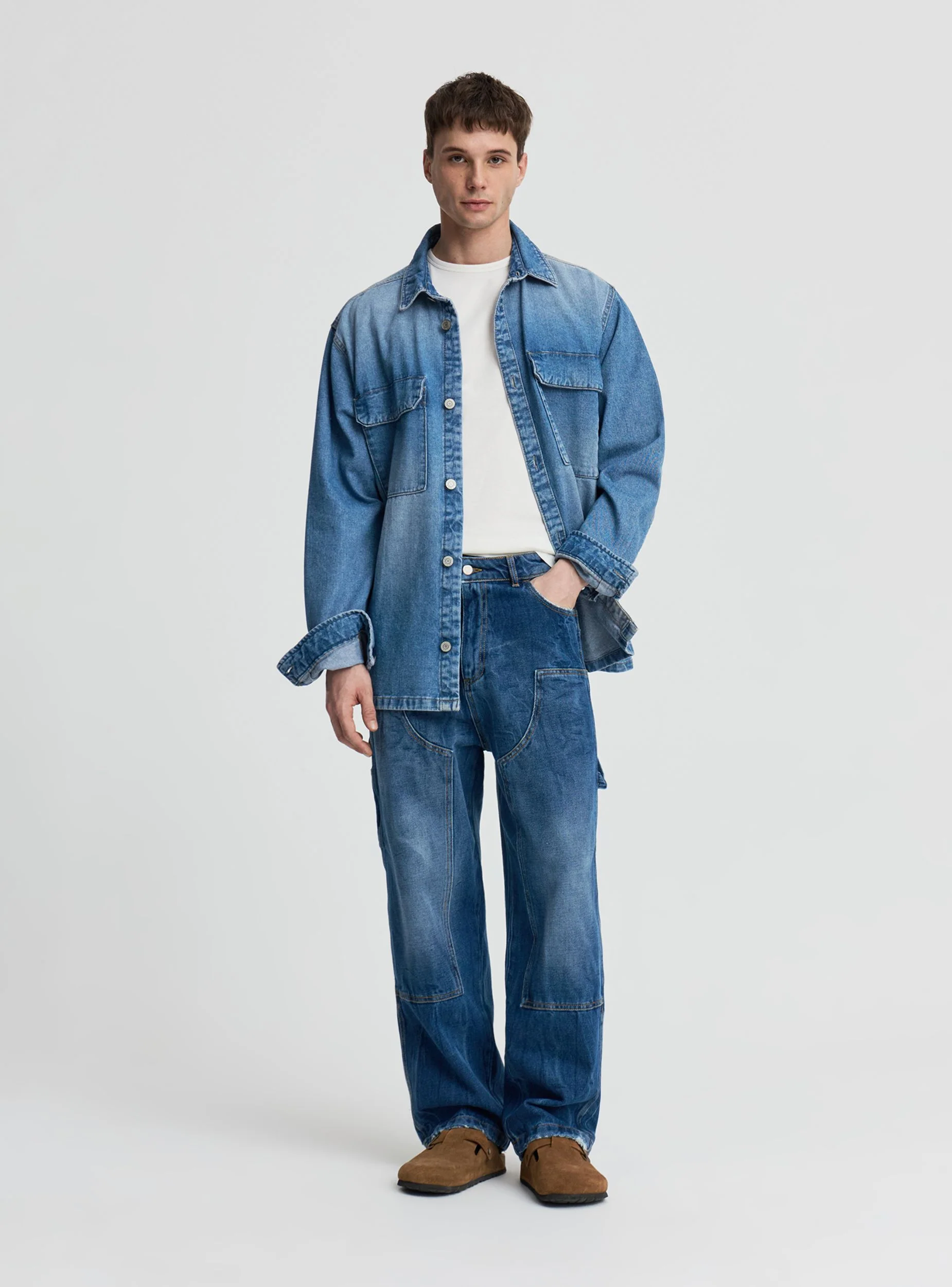 Jeans carpenter con doppia ginocchiera - Image 4