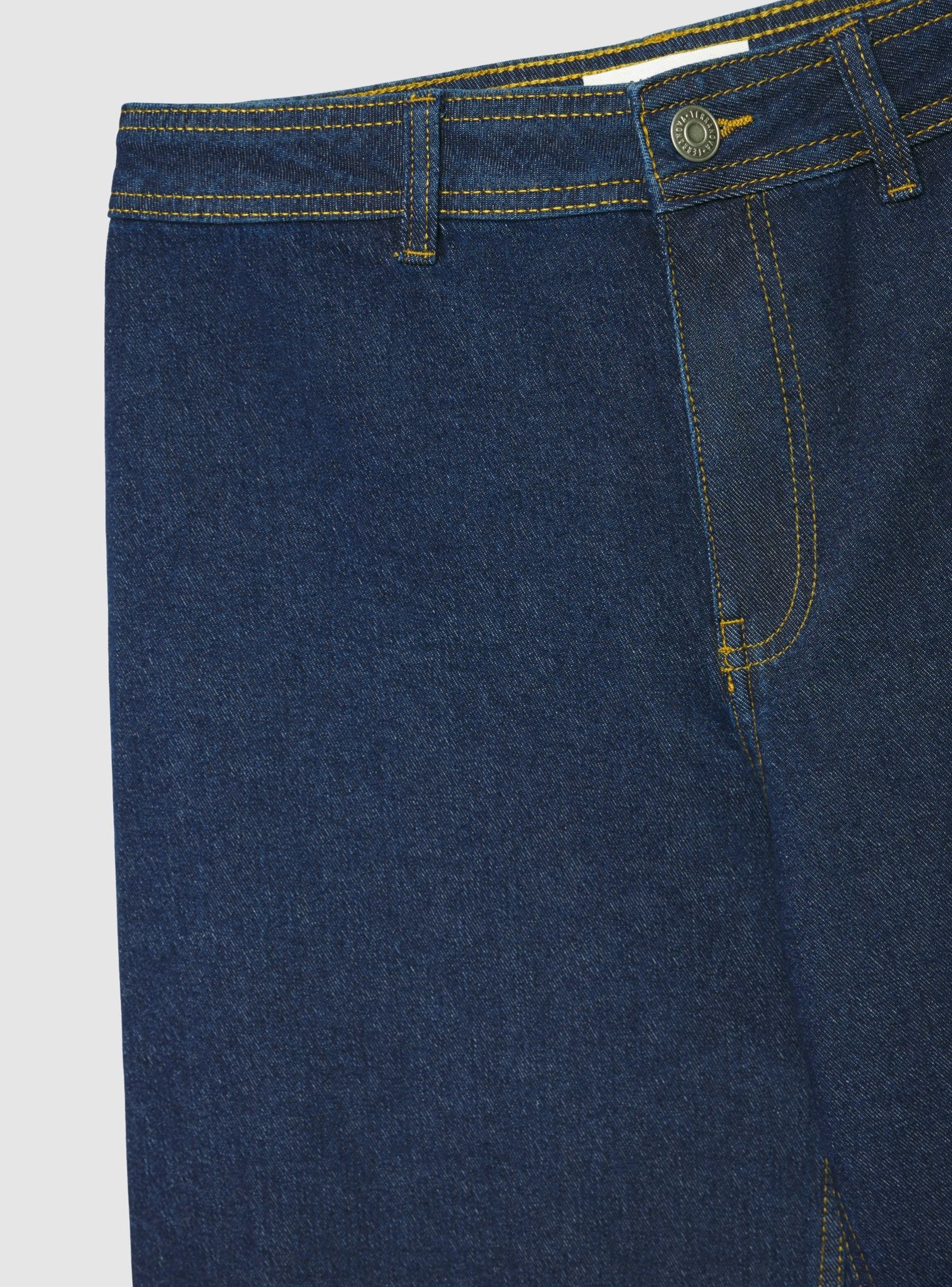 Jeans crop wide leg a tinta unita - Image 7