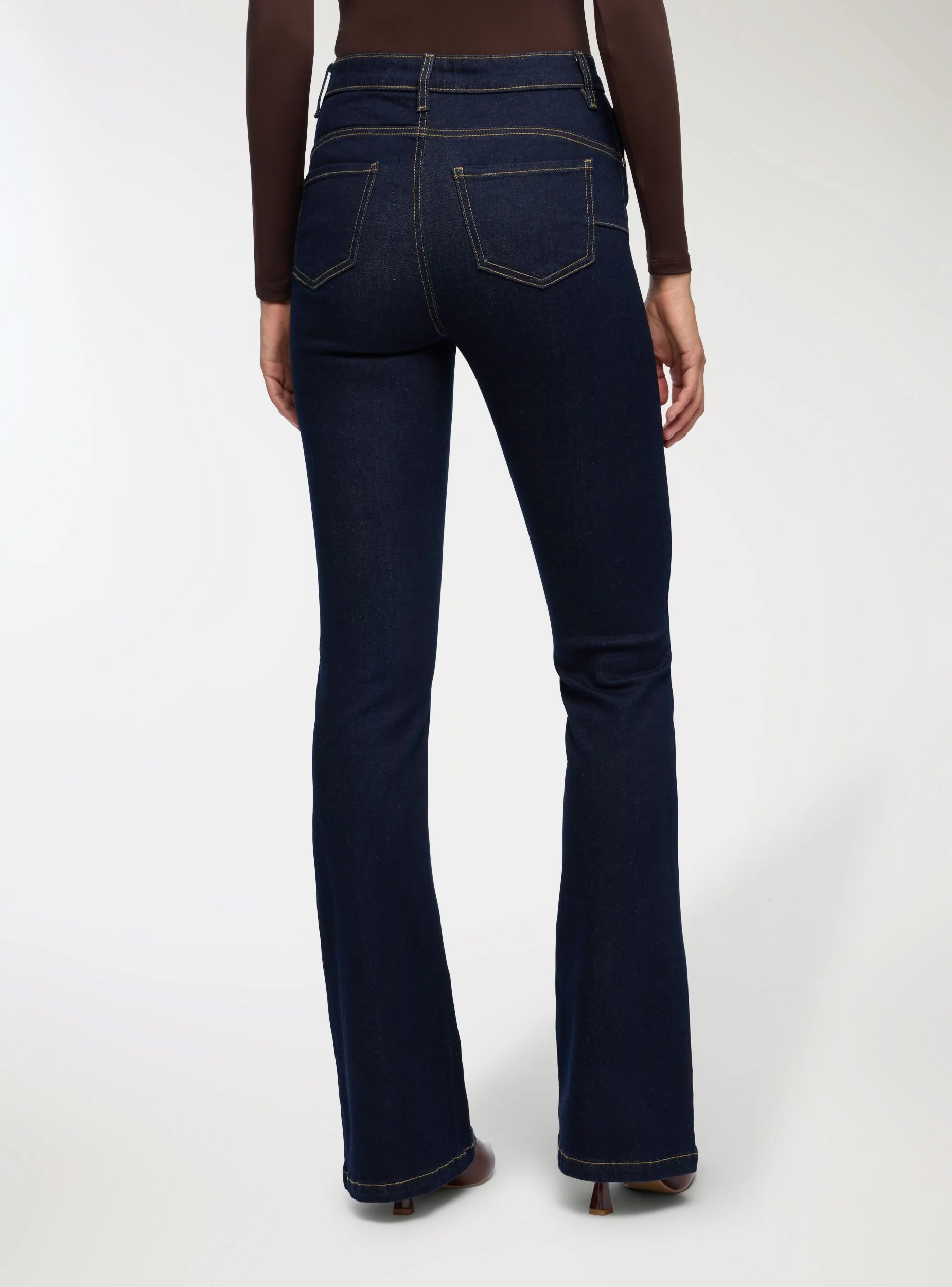 Jeans flared a vita alta - Image 4