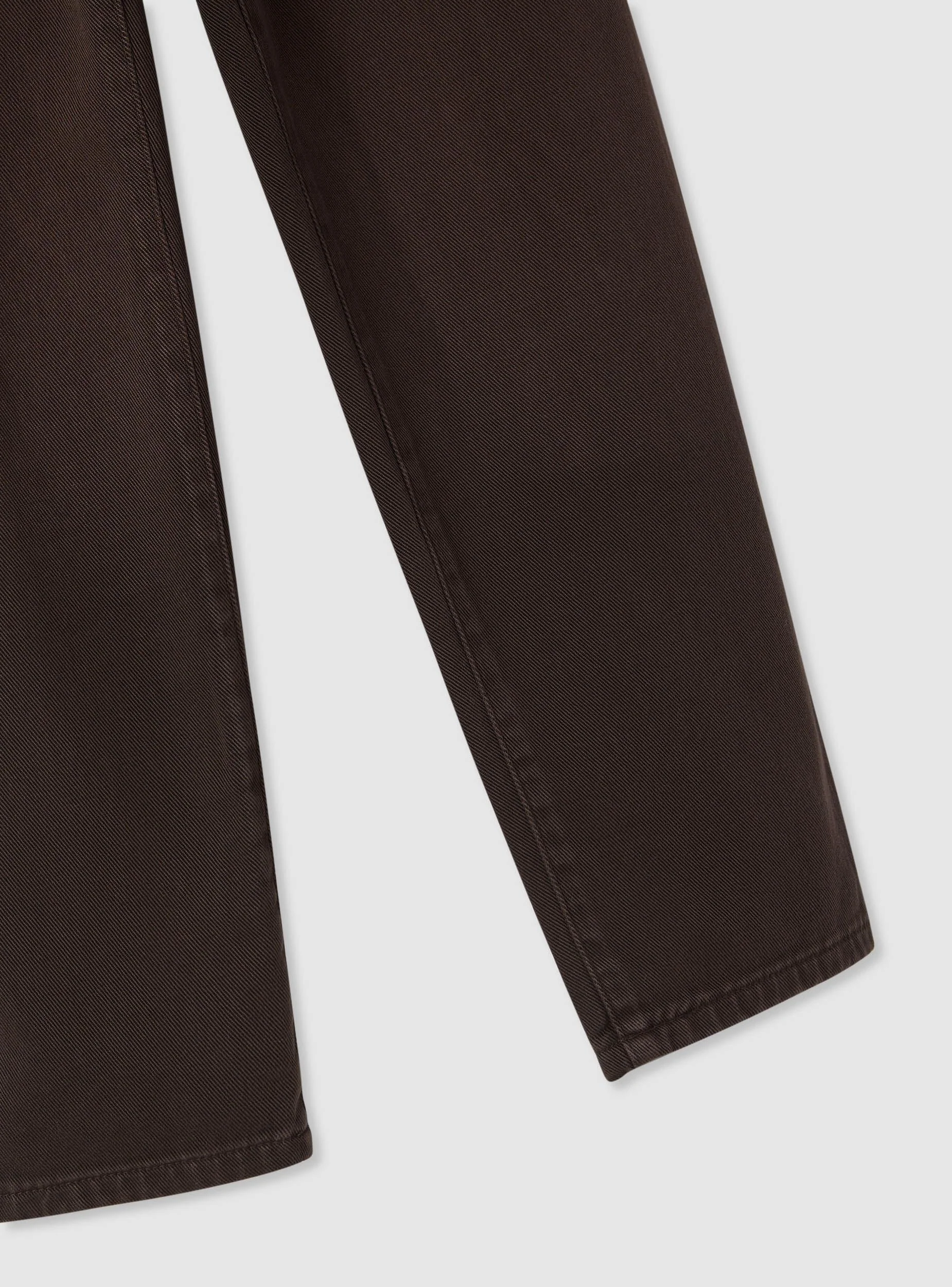 Jeans jogger tinta unita in drill - Image 2