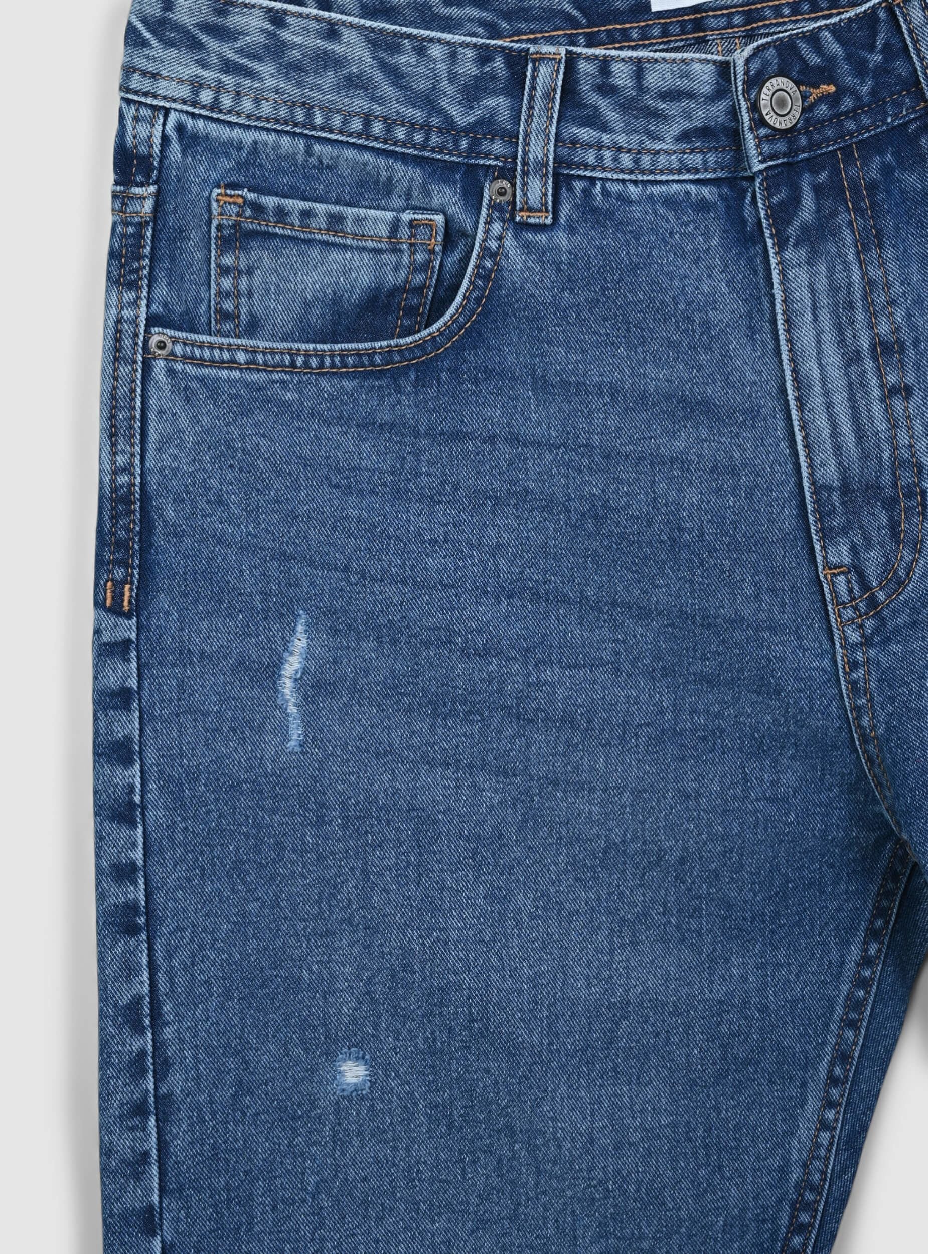 Jeans loose fit con piccoli strappi - Image 6