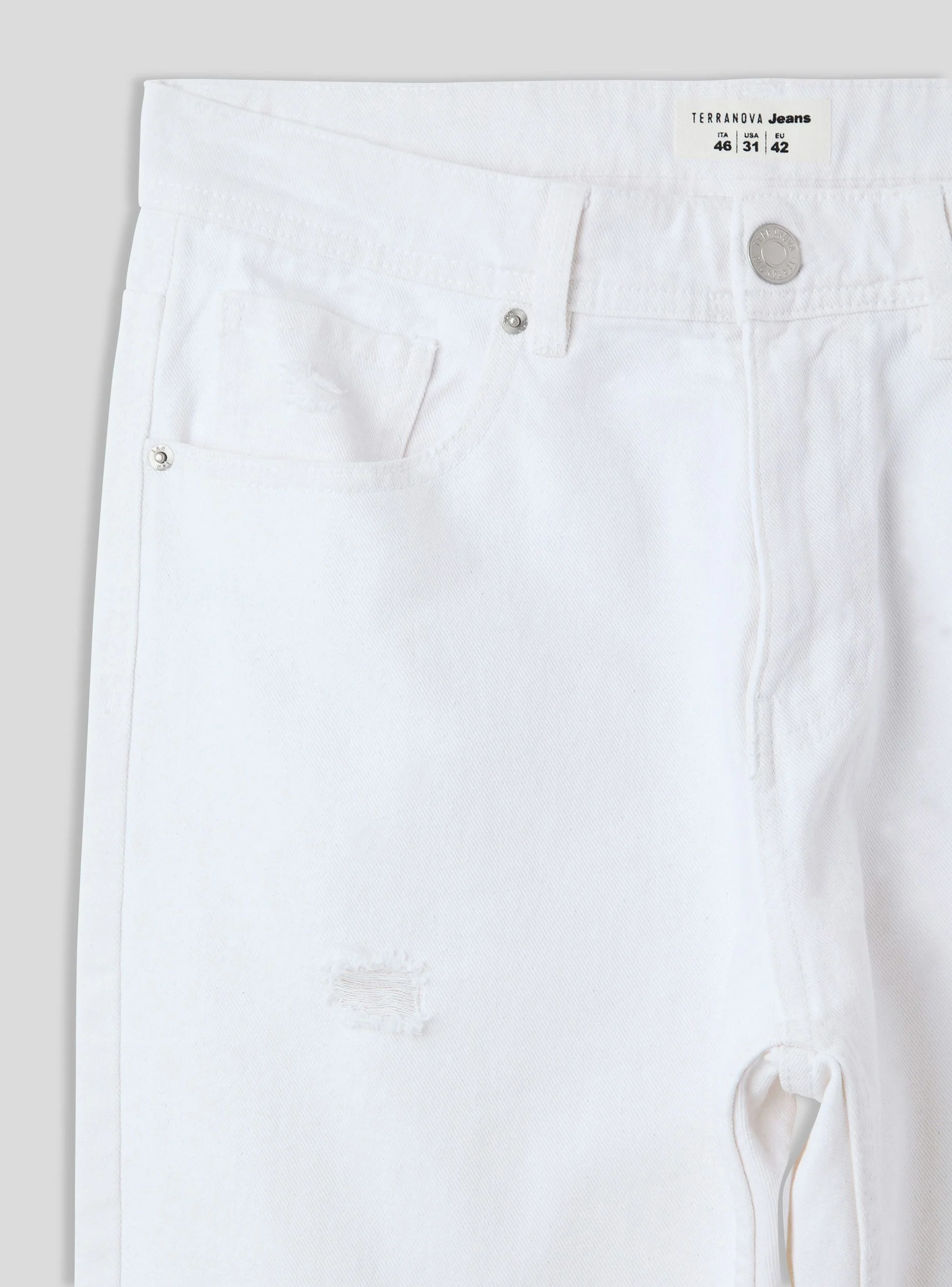 Jeans loose fit con strappi piccoli - Image 5