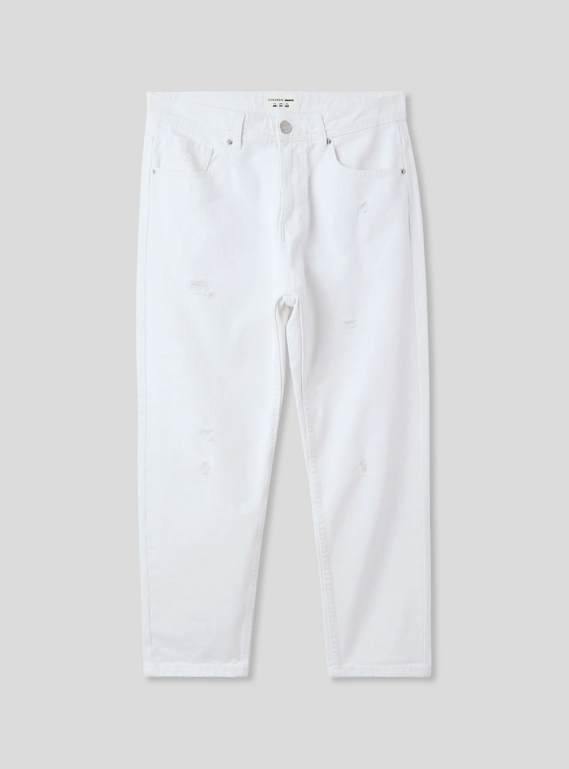 Jeans loose fit con strappi piccoli - Image 6