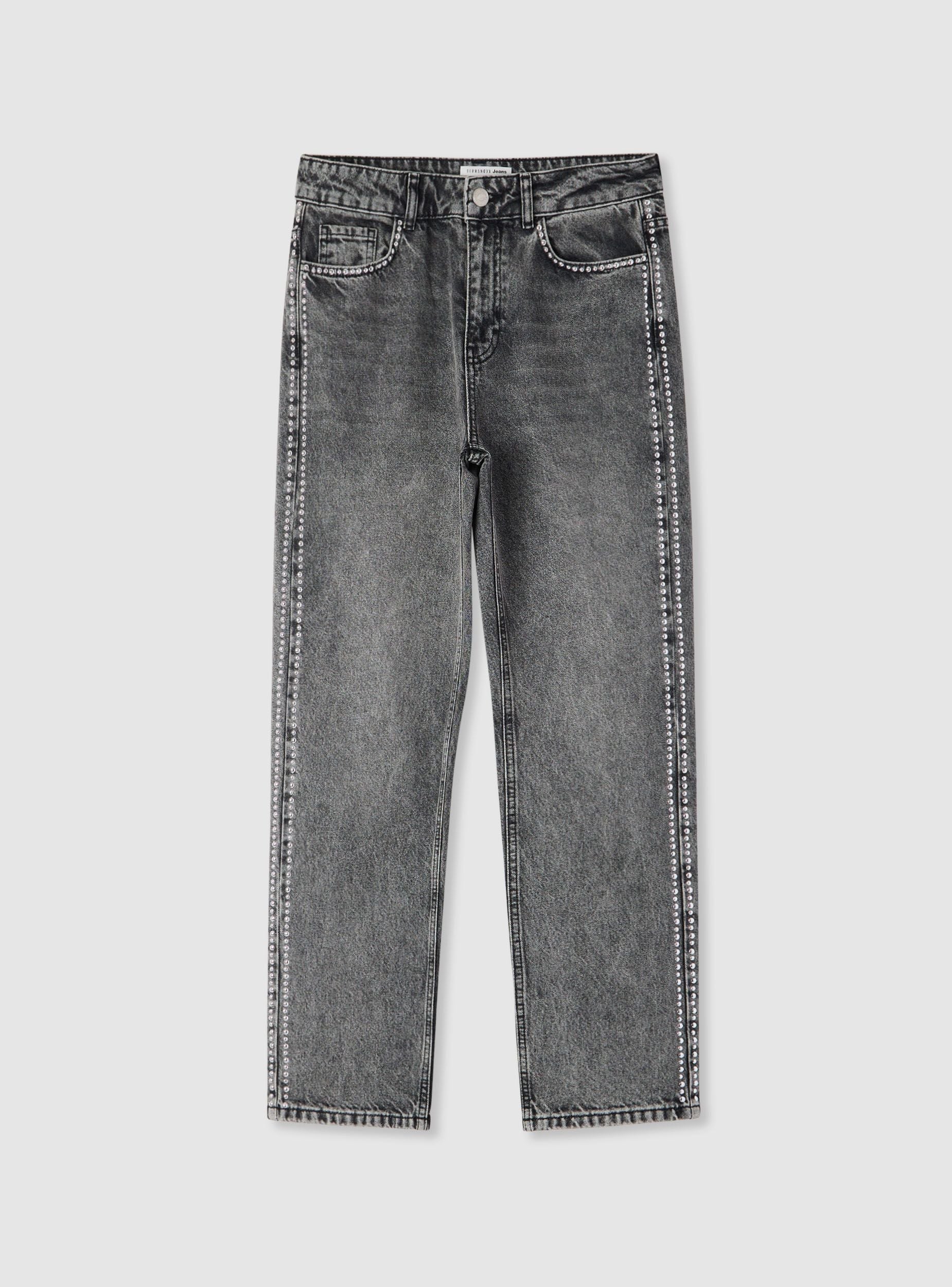 Jeans mom con borchie laterali - Image 6