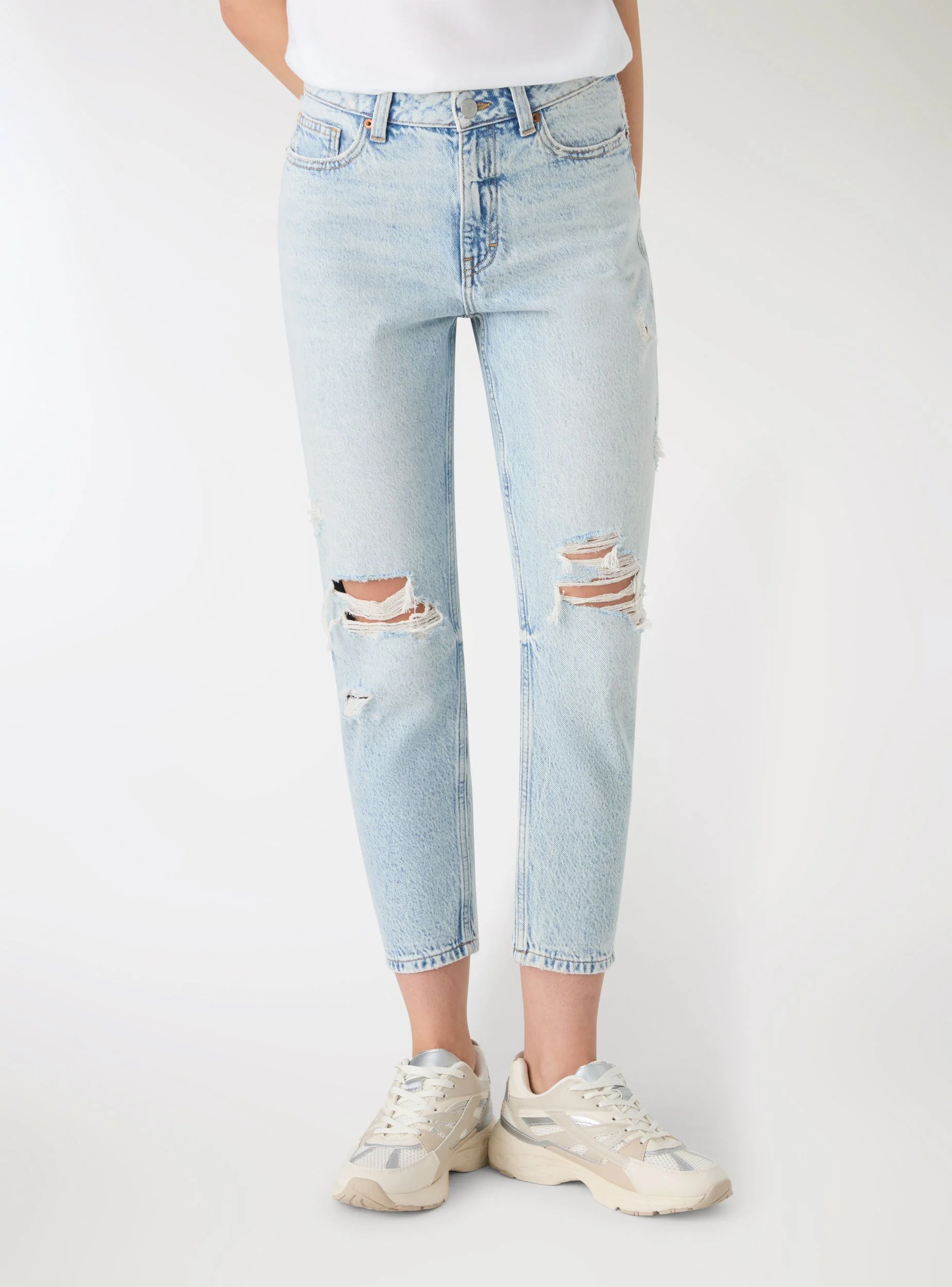 Jeans mom con strappi - Image 2