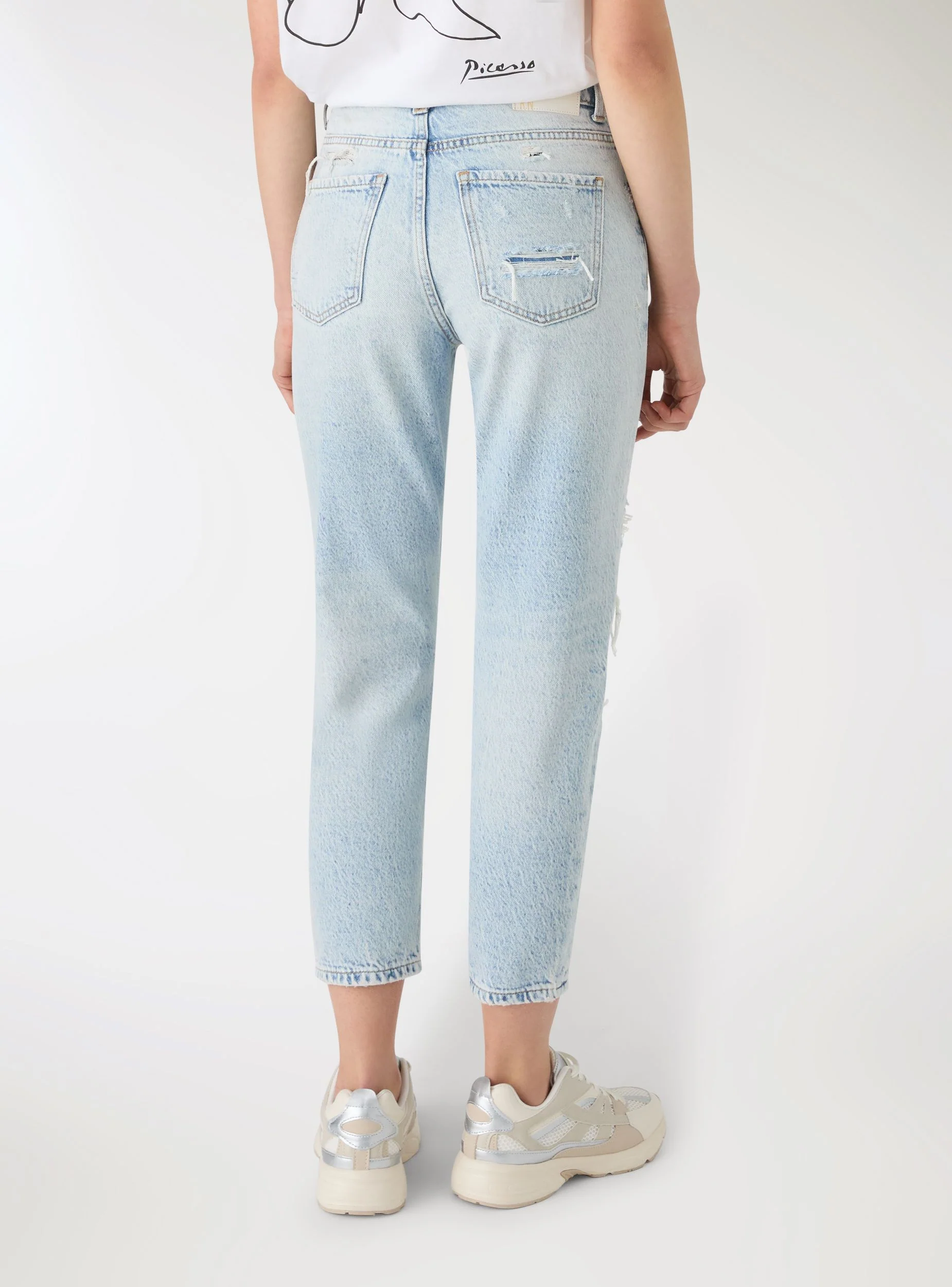 Jeans mom con strappi - Image 3