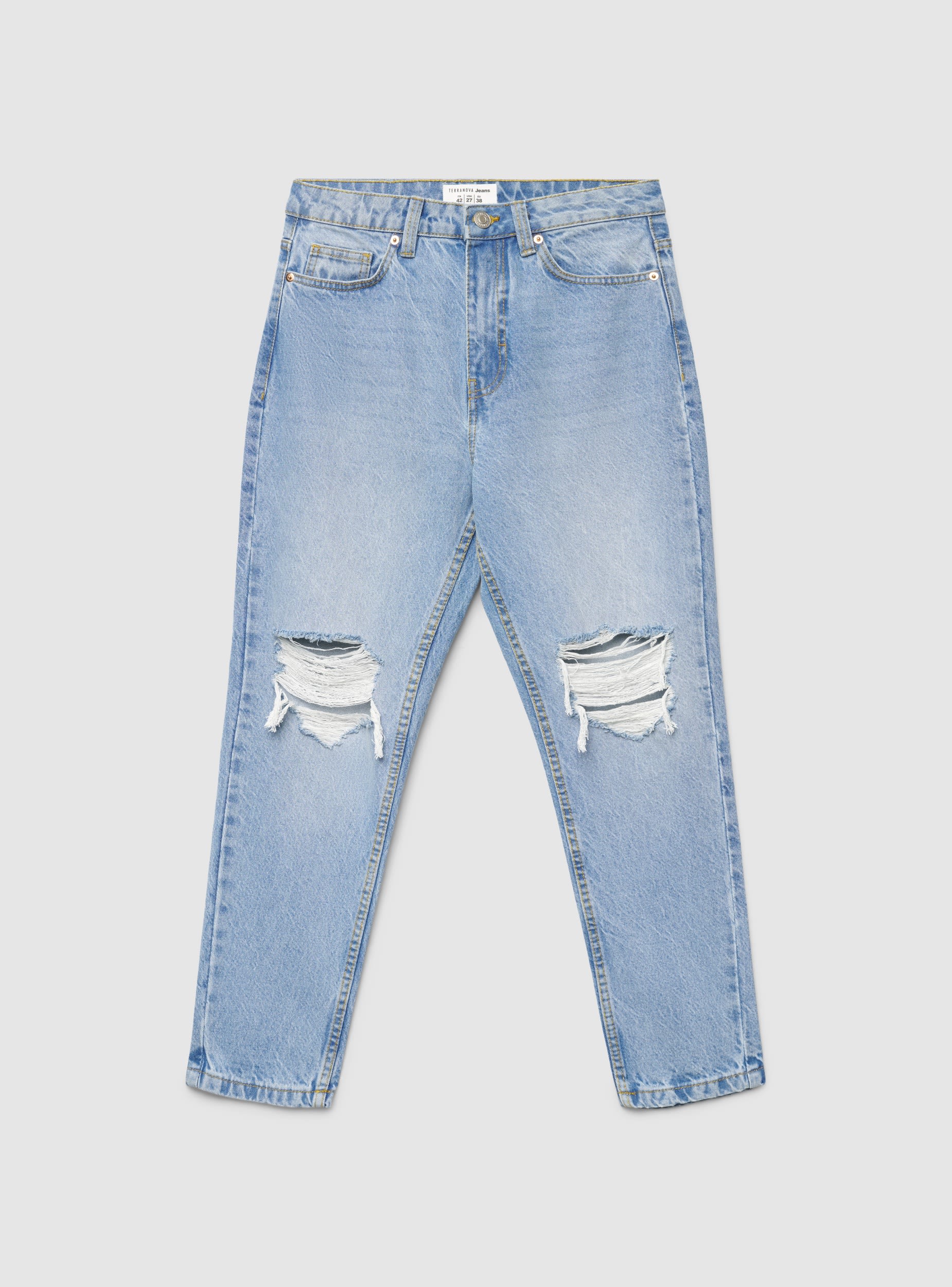 Jeans mom con strappi - Image 6
