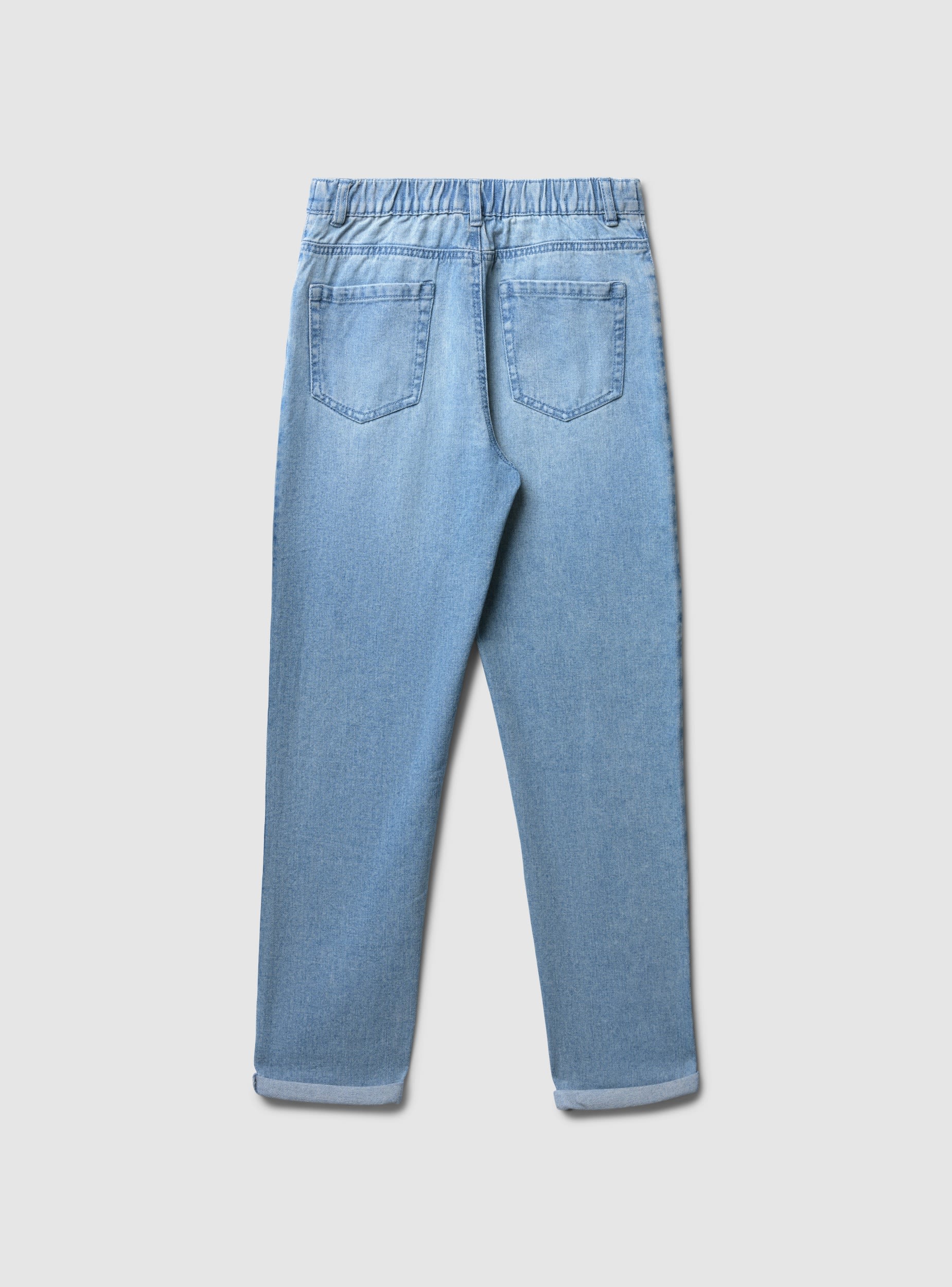 Jeans mom fit con stampe e strappi - Image 6
