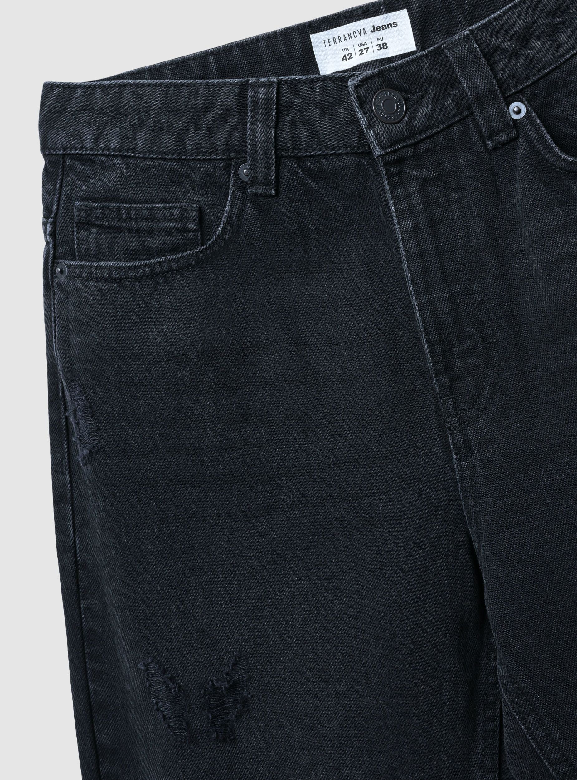 Jeans mom fit con strappi - Image 6