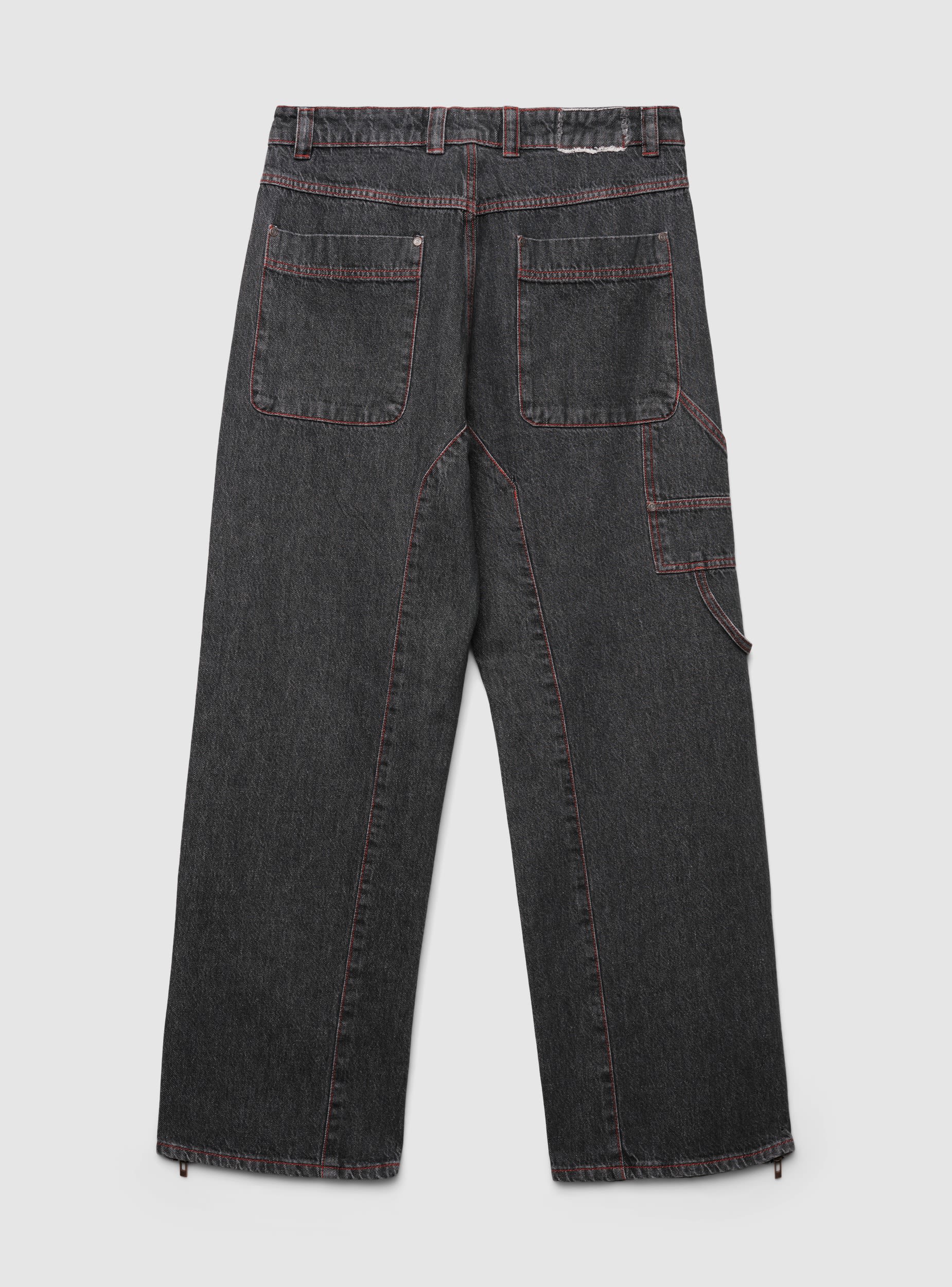 Jeans over con zip al fondo TRNPOPLAB