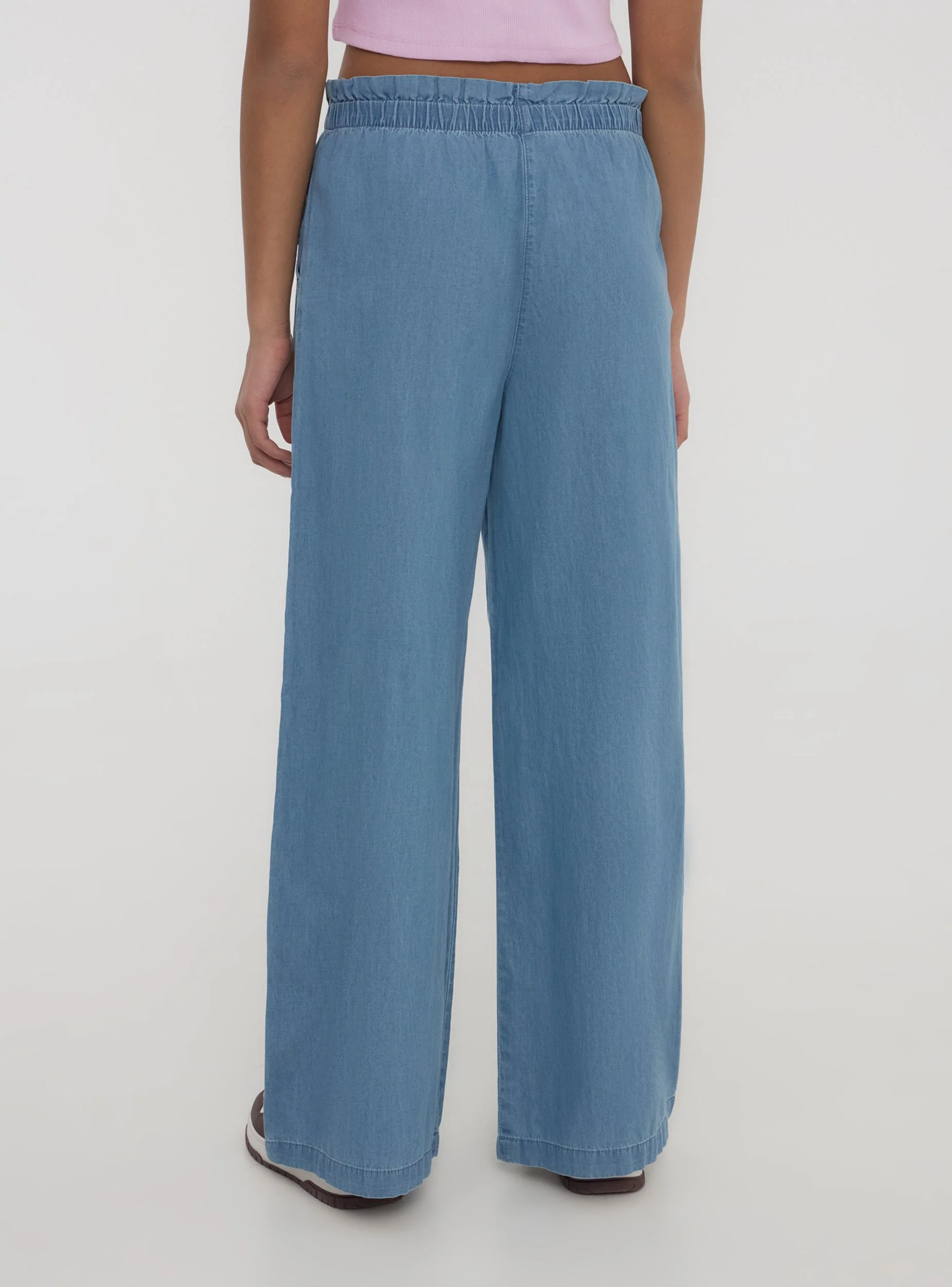 Jeans paperbag chambray con coulisse - Image 3