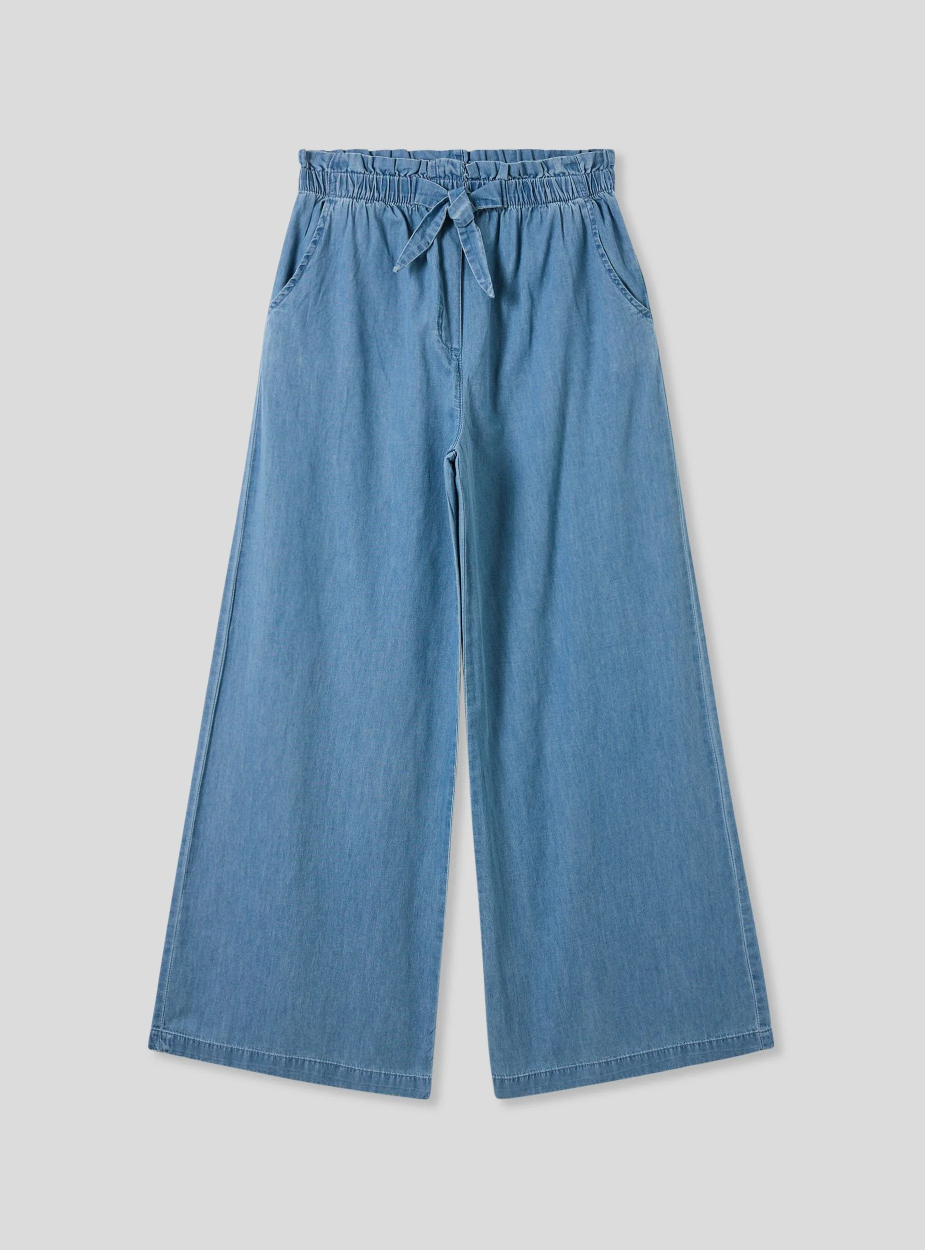 Jeans paperbag chambray con coulisse - Image 4