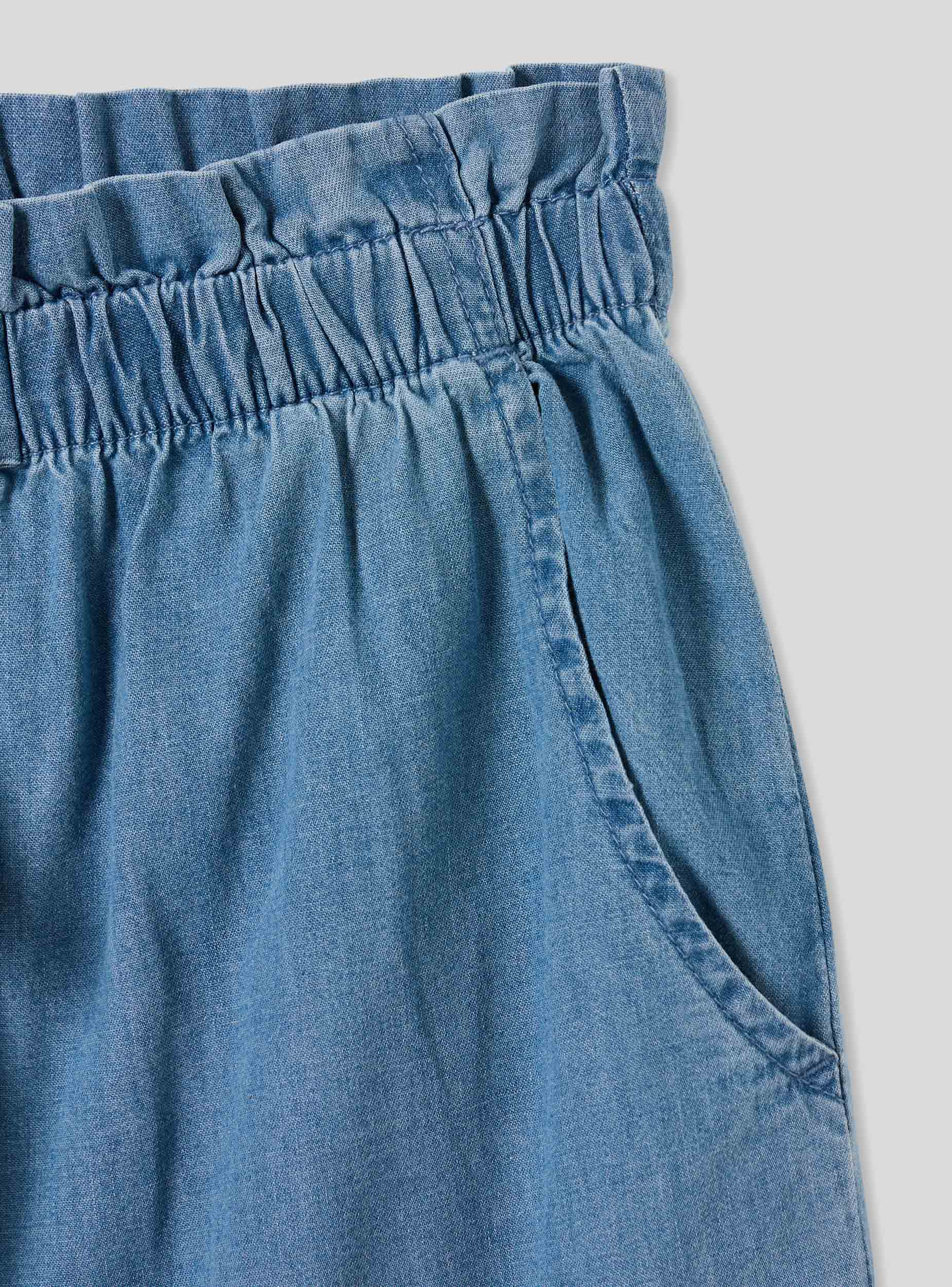 Jeans paperbag chambray con coulisse - Image 5