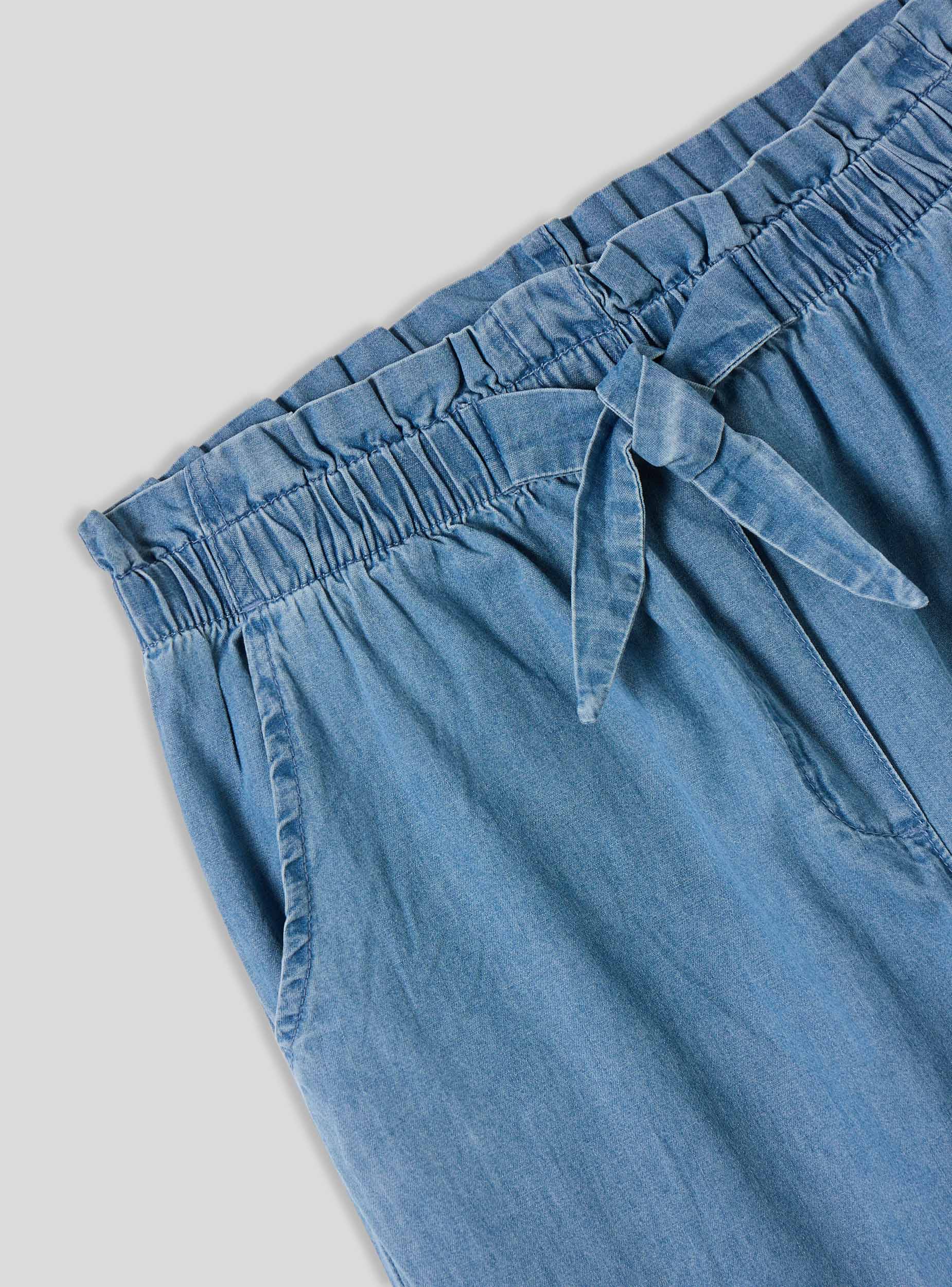 Jeans paperbag chambray con coulisse - Image 6