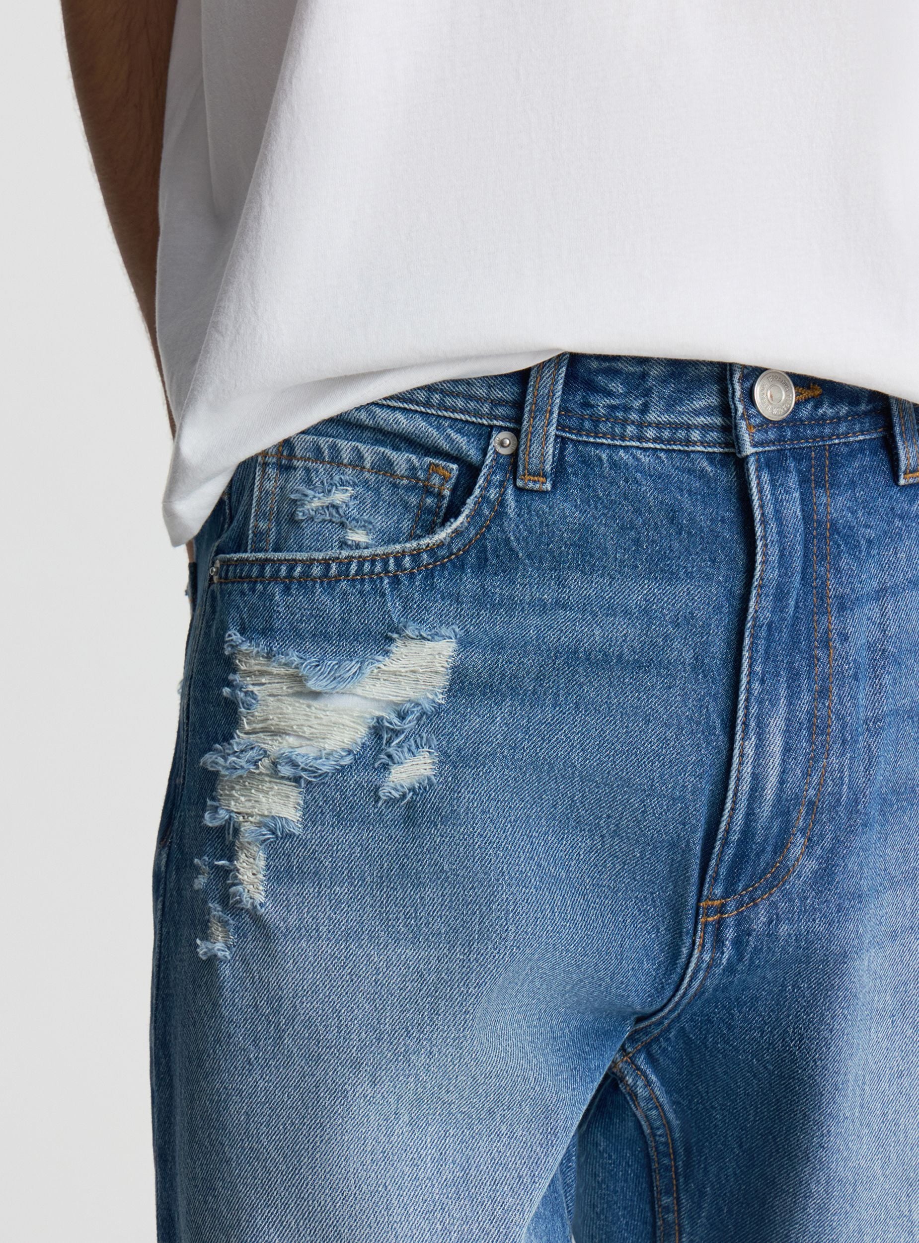 Jeans relaxed con strappi - Image 4