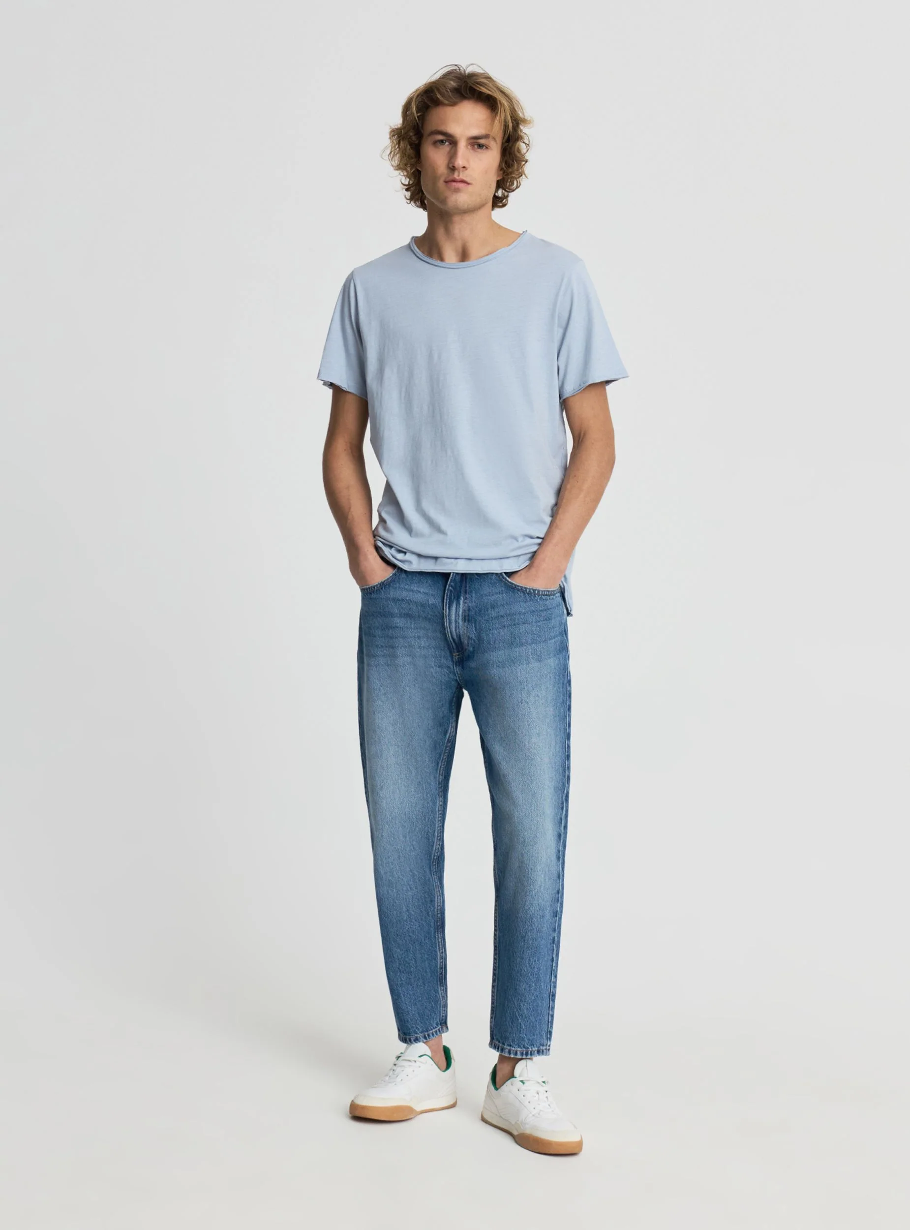 Jeans relaxed fit tinta unita - Image 4