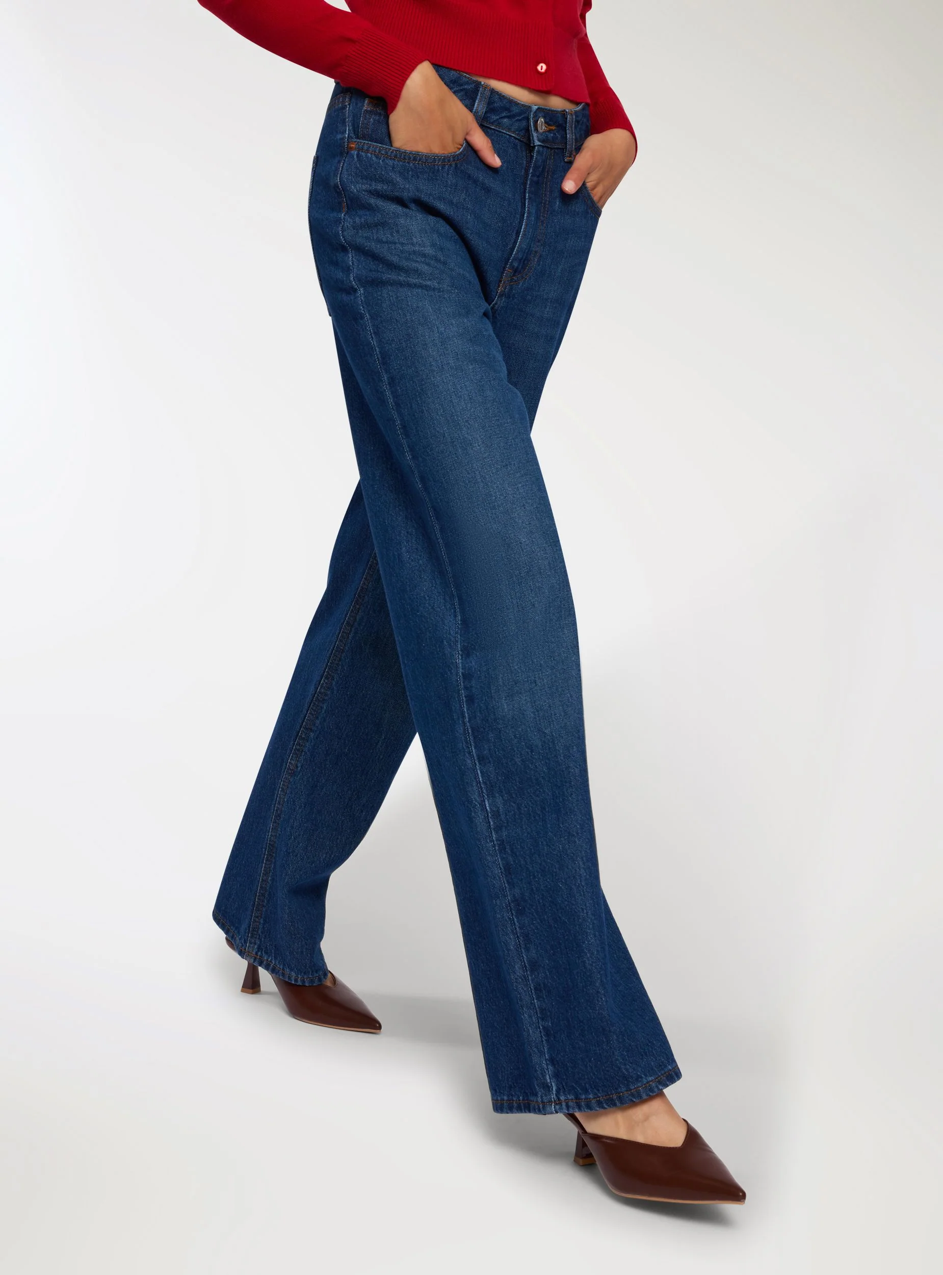 Jeans scuri wide leg - Image 3